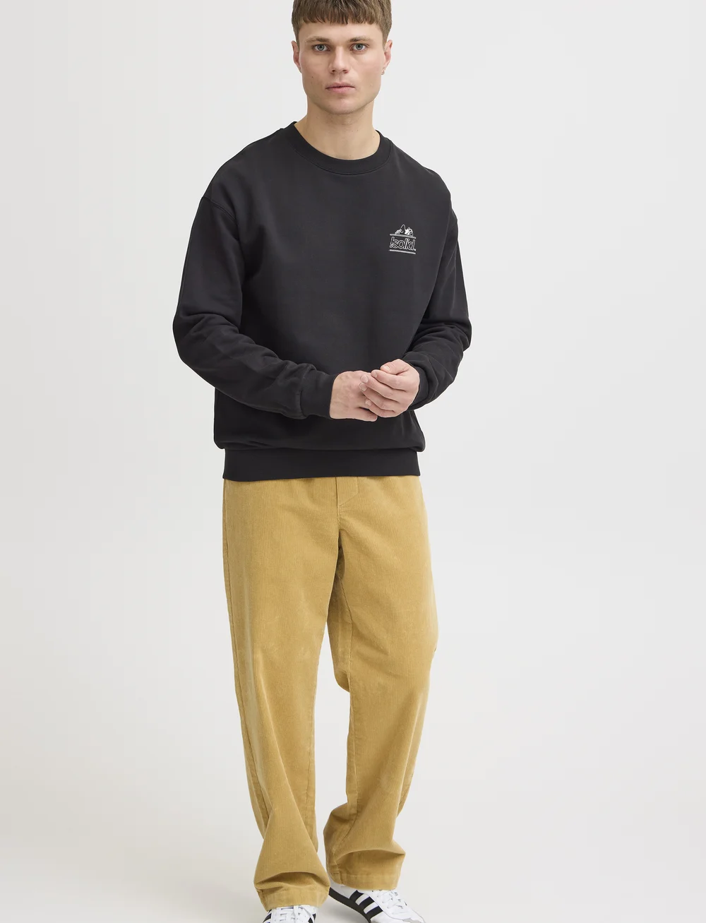 Solid - SDMuldune - long-sleeved t-shirts - true black - 0
