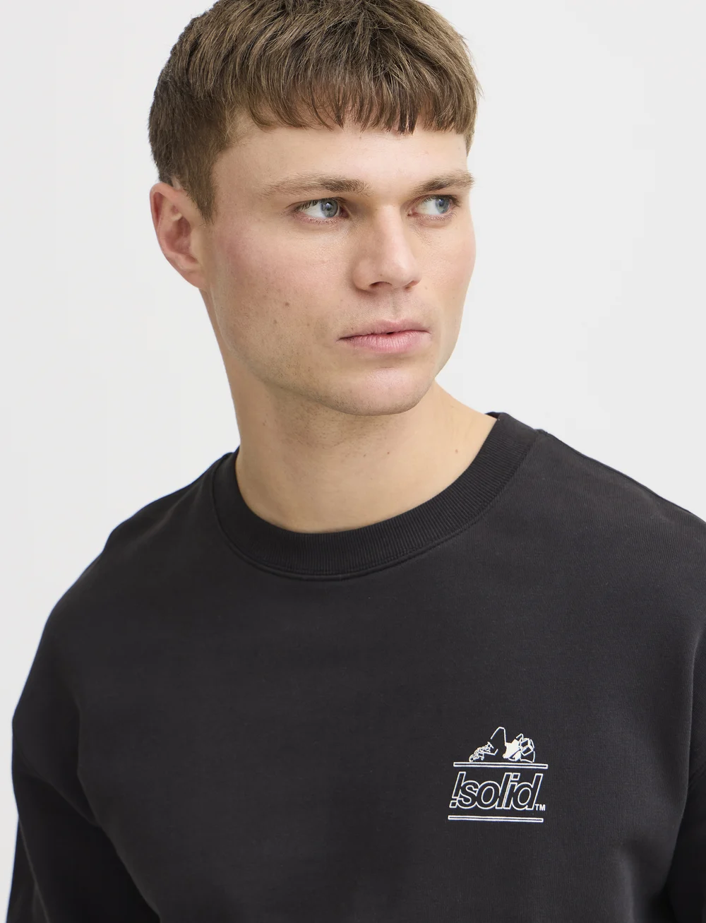 Solid - SDMuldune - long-sleeved t-shirts - true black - 5