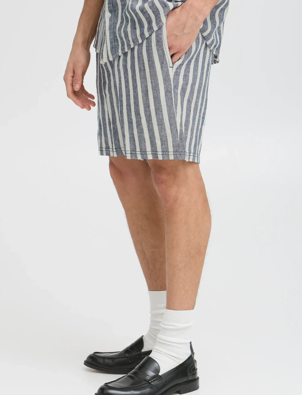 Solid - SDFRIED SHORTS - linased lühikesed püksid - insignia blue - 3
