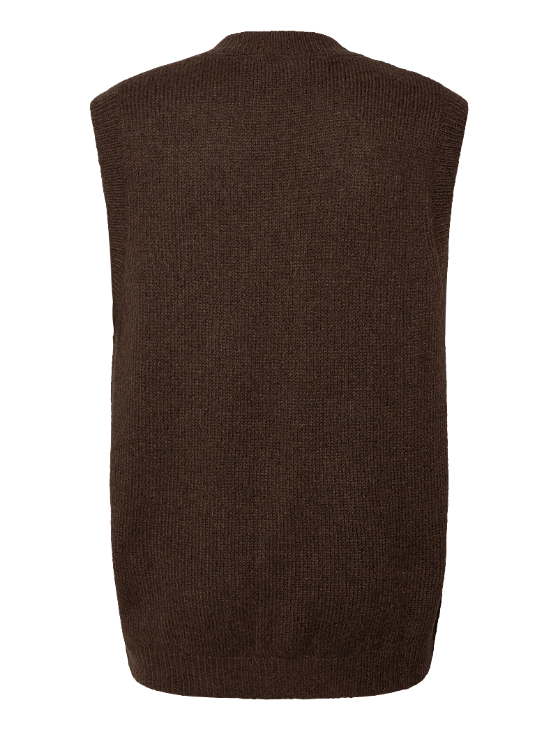 Solid - SDNAMED - gestrickte westen - slate black melange - 2