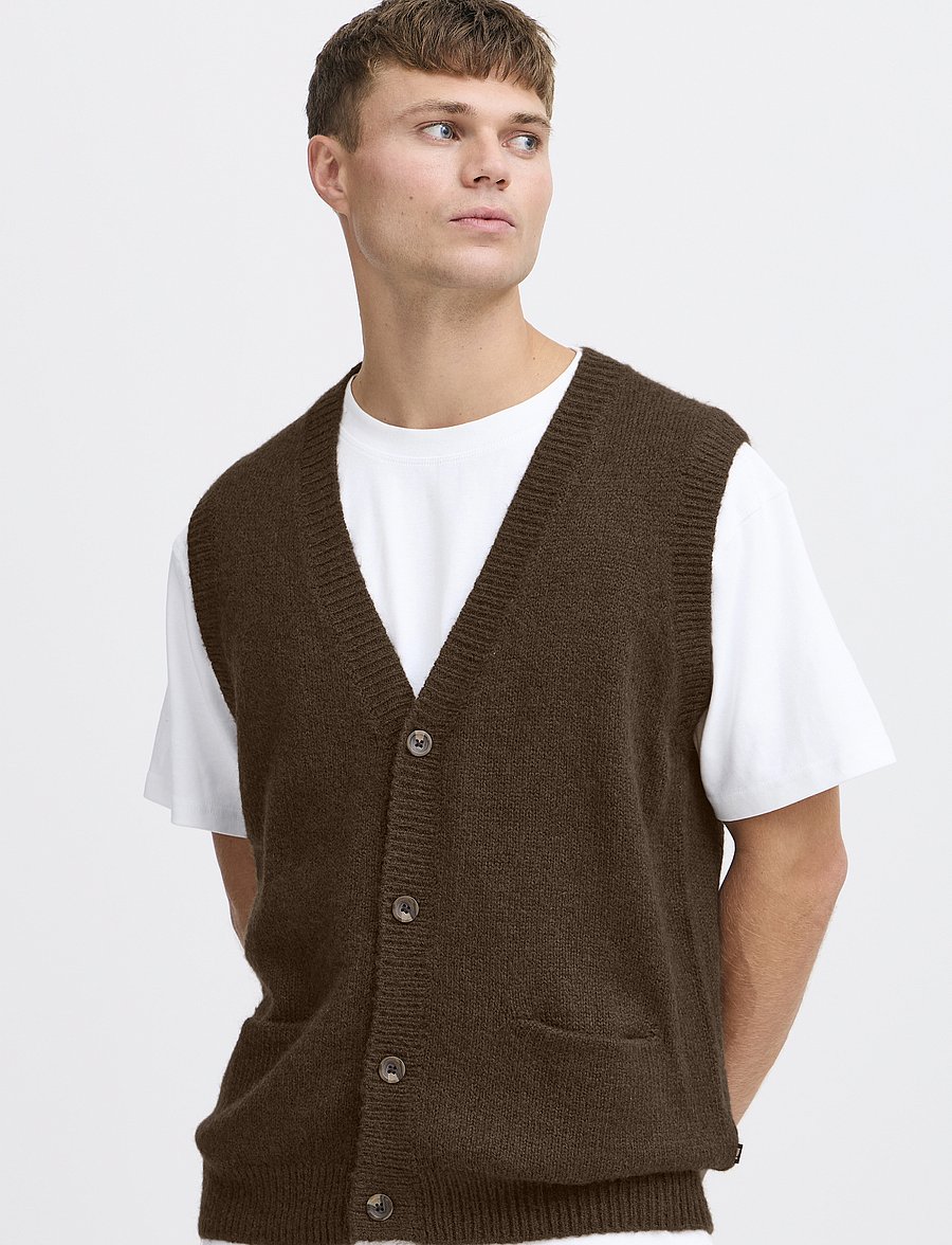 Solid - SDNAMED - neuleliivit - slate black melange - 3