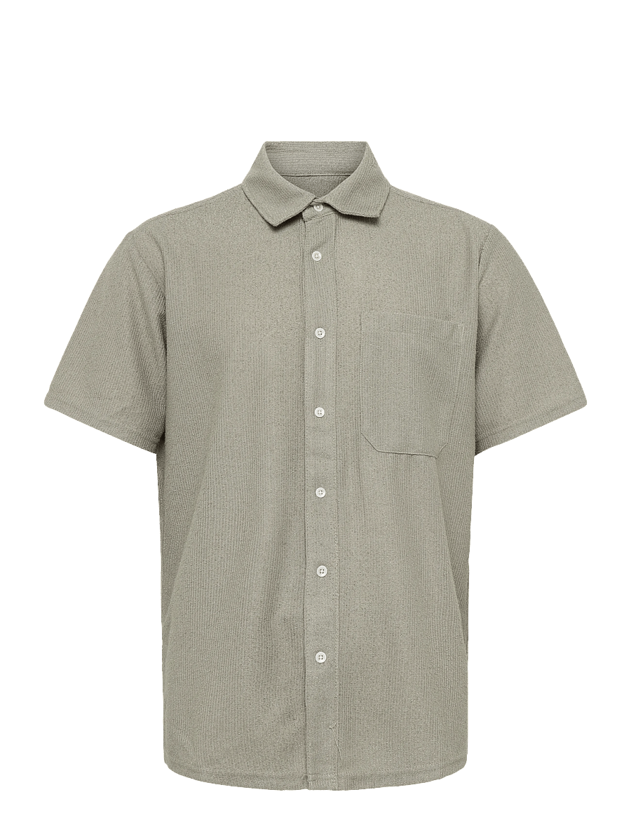 Solid - SDOSVALD - kurzarmhemden - laurel oak - 0