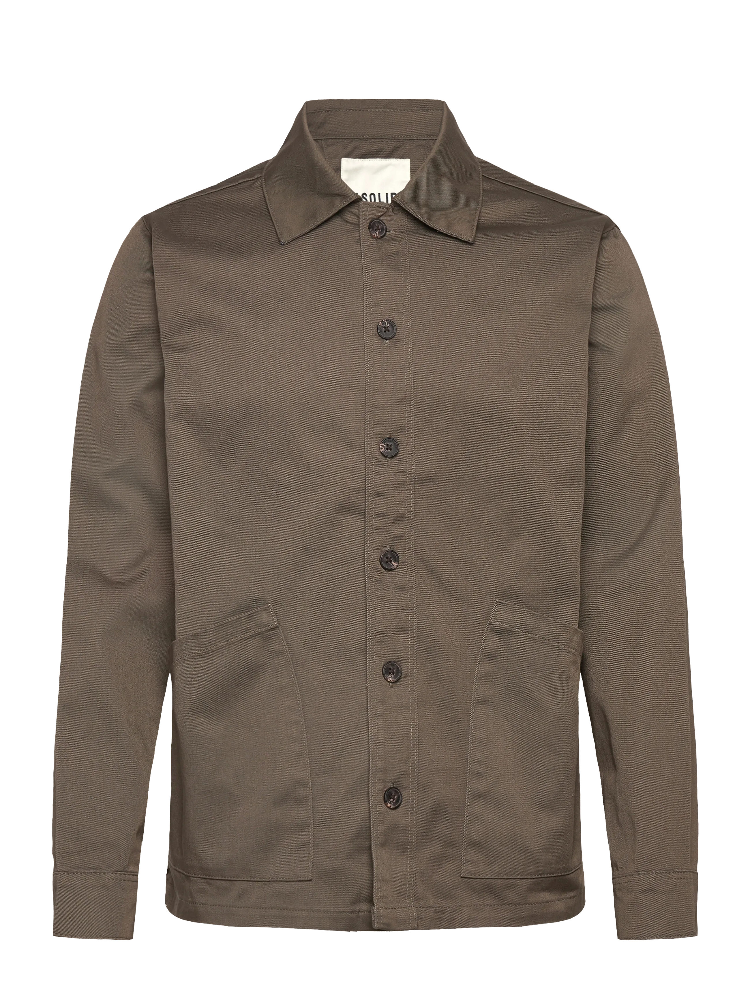Solid SDOSSIE OVERSHIRT - Solid - BUNGEE CORD / khaki/green