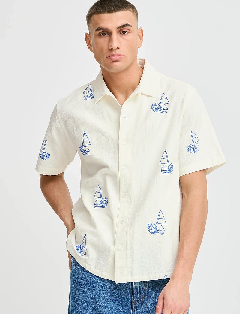 Solid - SDOTTILD - kortærmede skjorter - off white - 3
