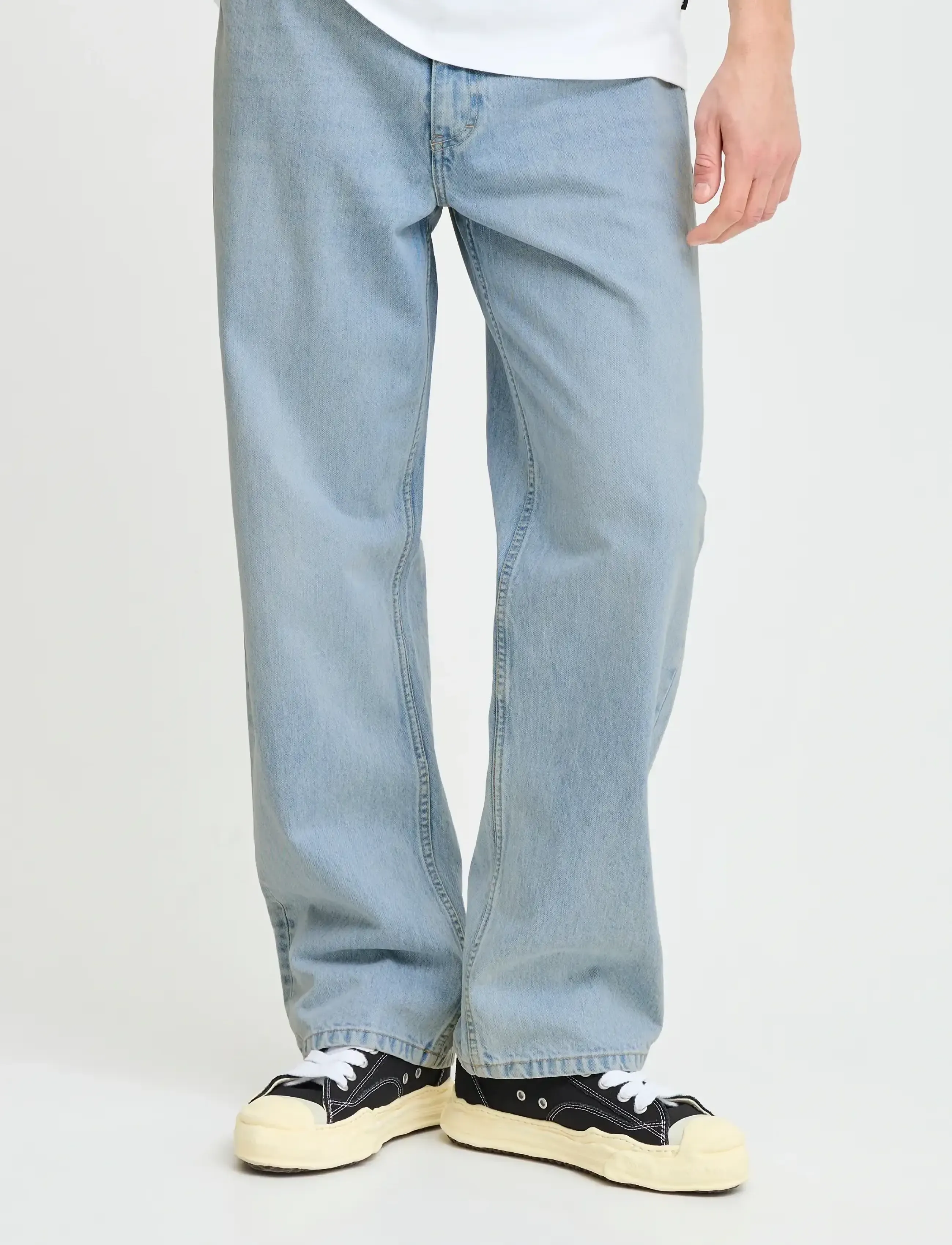 Solid - SDTOMMY WideL - byxor & jeans - light blue denim - 3