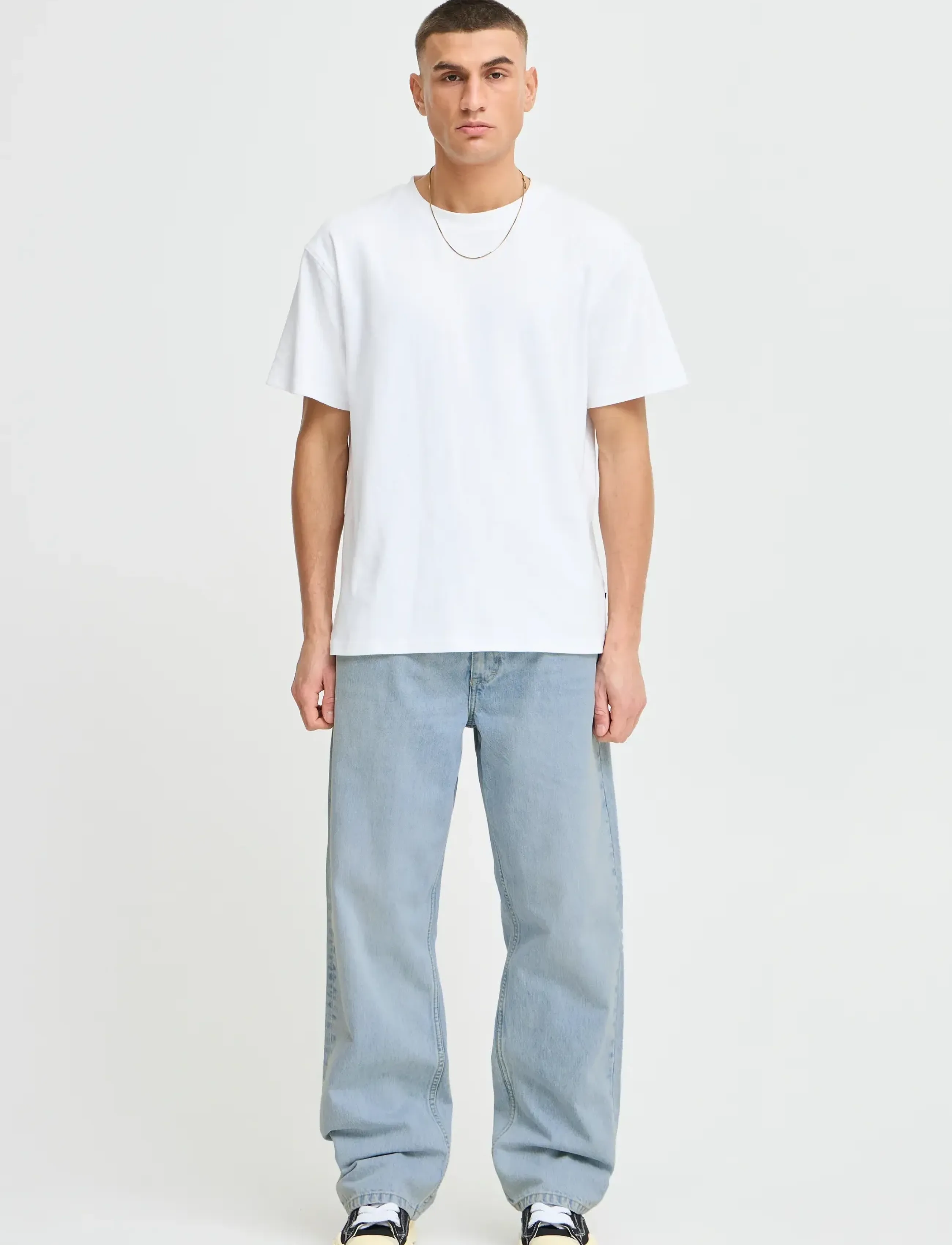 Solid - SDTOMMY WideL - byxor & jeans - light blue denim - 4