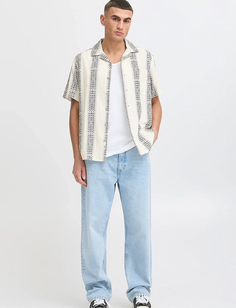 Solid - SDPARKER - lühikeste varrukatega särgid - off white - 0