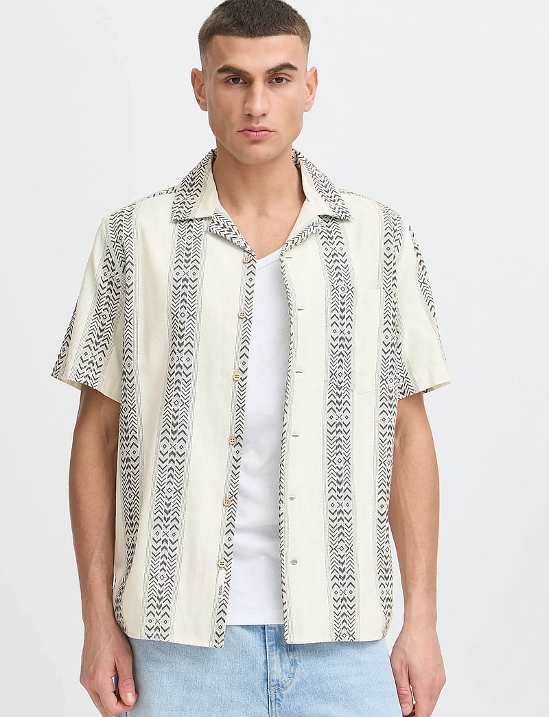 Solid - SDPARKER - lühikeste varrukatega särgid - off white - 3