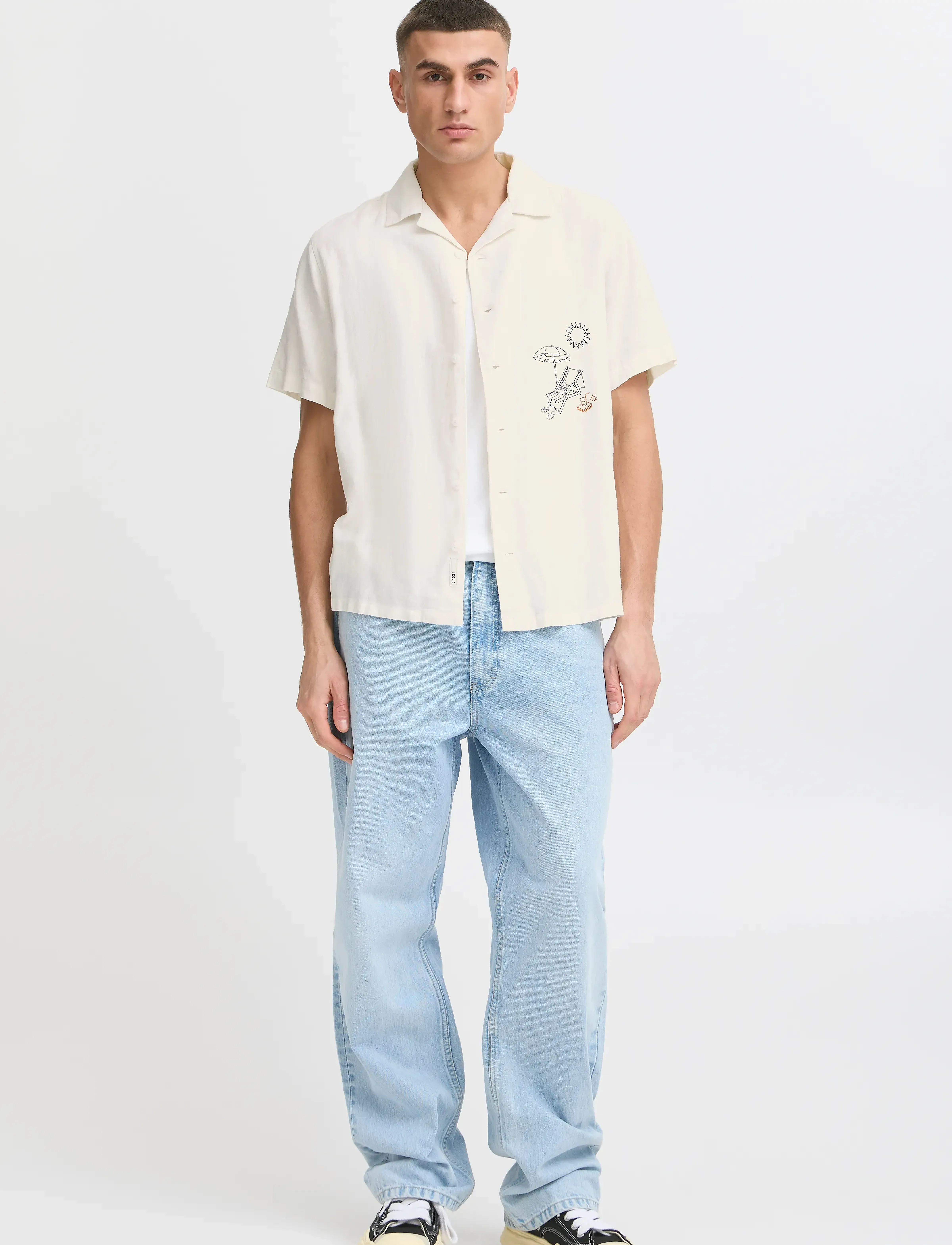 Solid SDPAPIO - Skjorter - OFF WHITE / cream