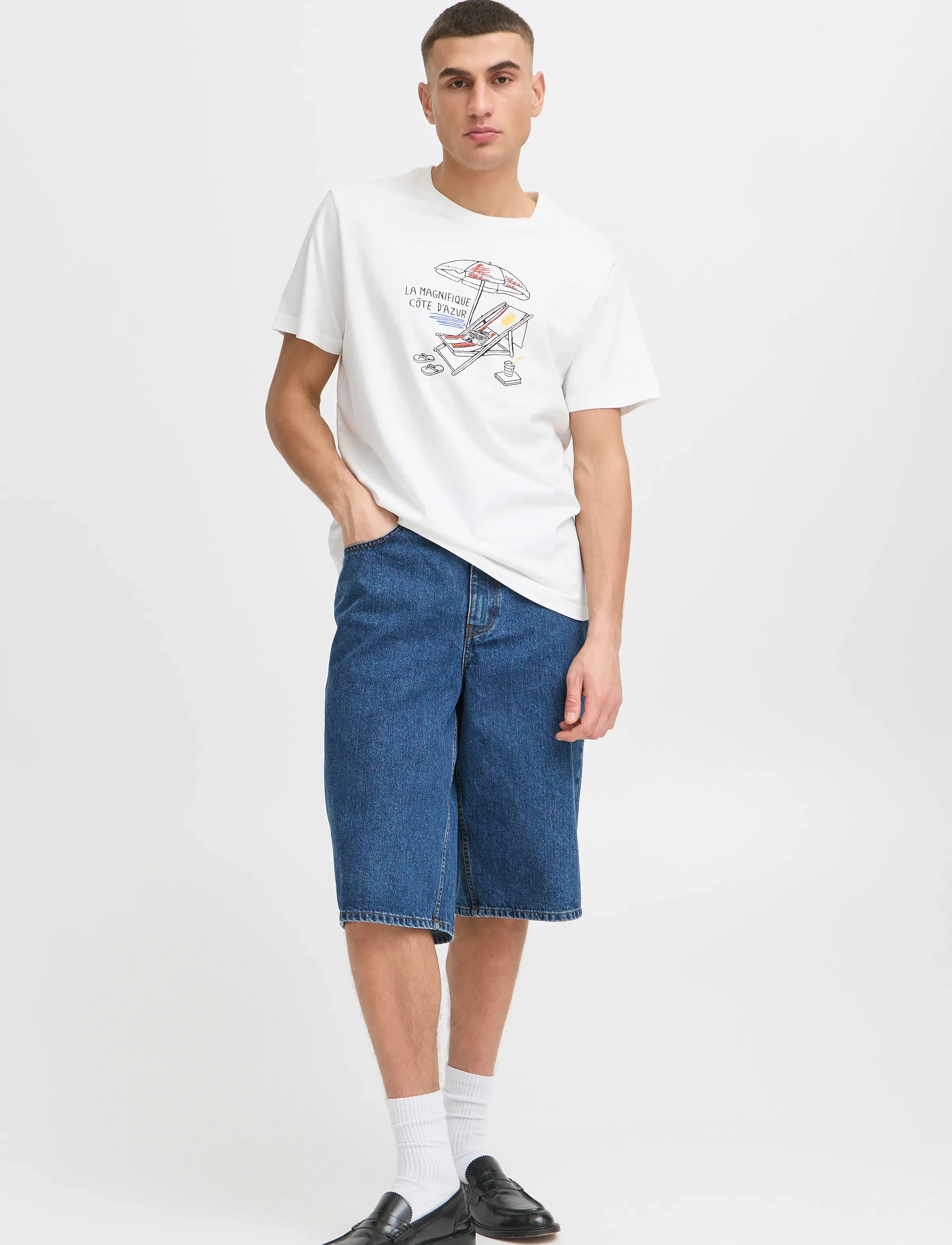 Solid Sdtommy Sho, M, Blue, Shorts > Denim, Herre