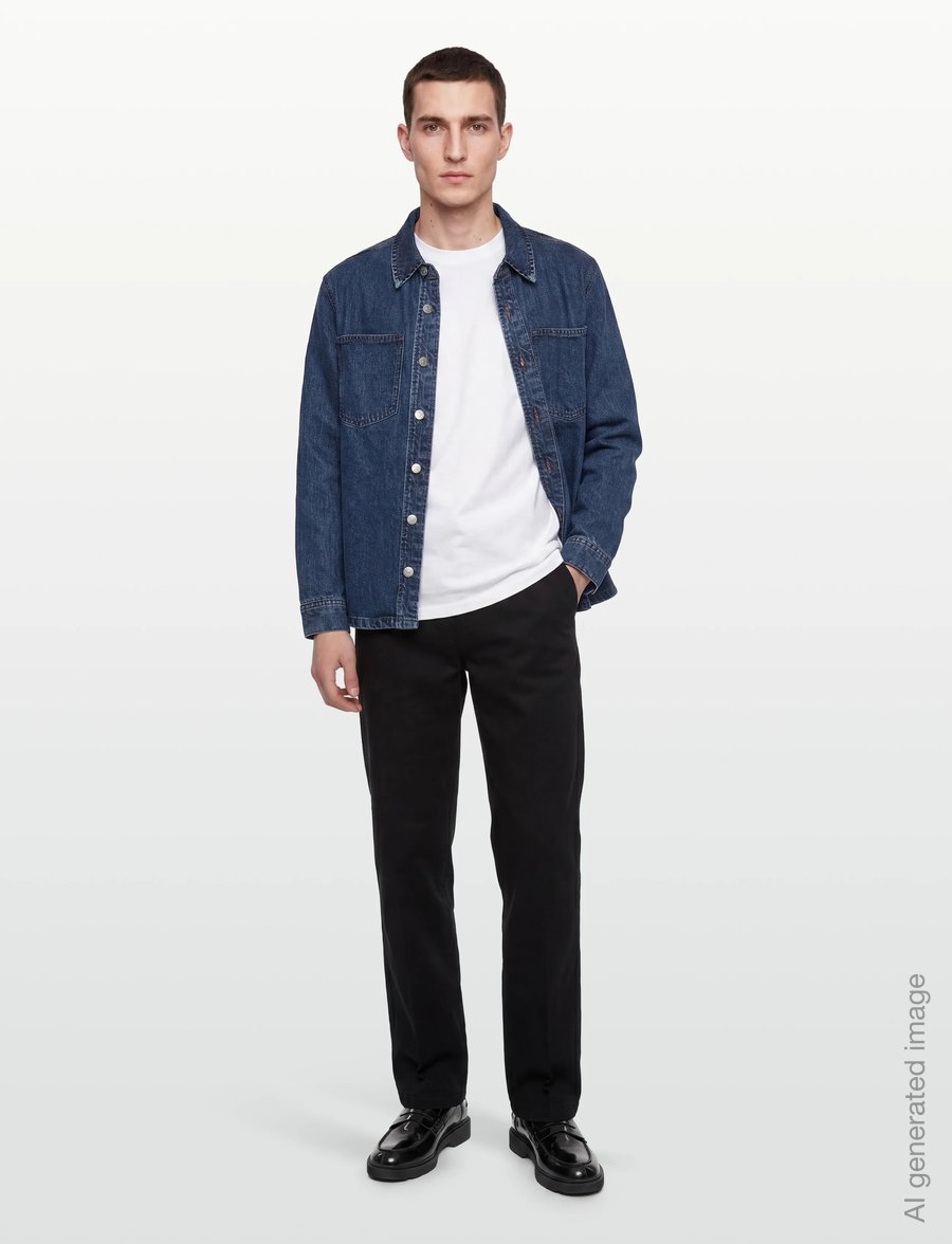 Solid - SDWILLIAM - denim shirts - middle blue denim - 0