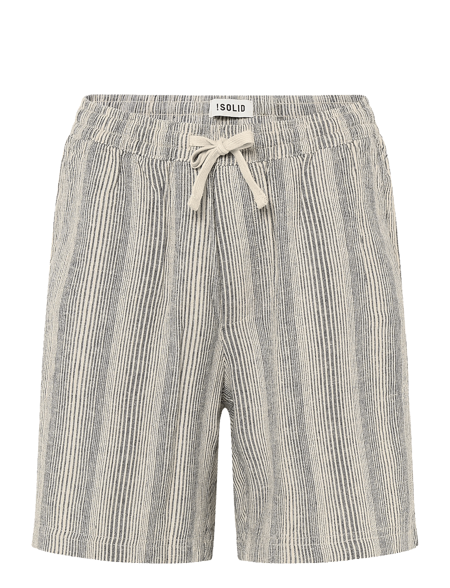 Solid - SDLIAM STRIPE ELAS. SHO - leinen-shorts - insignia blue - 0