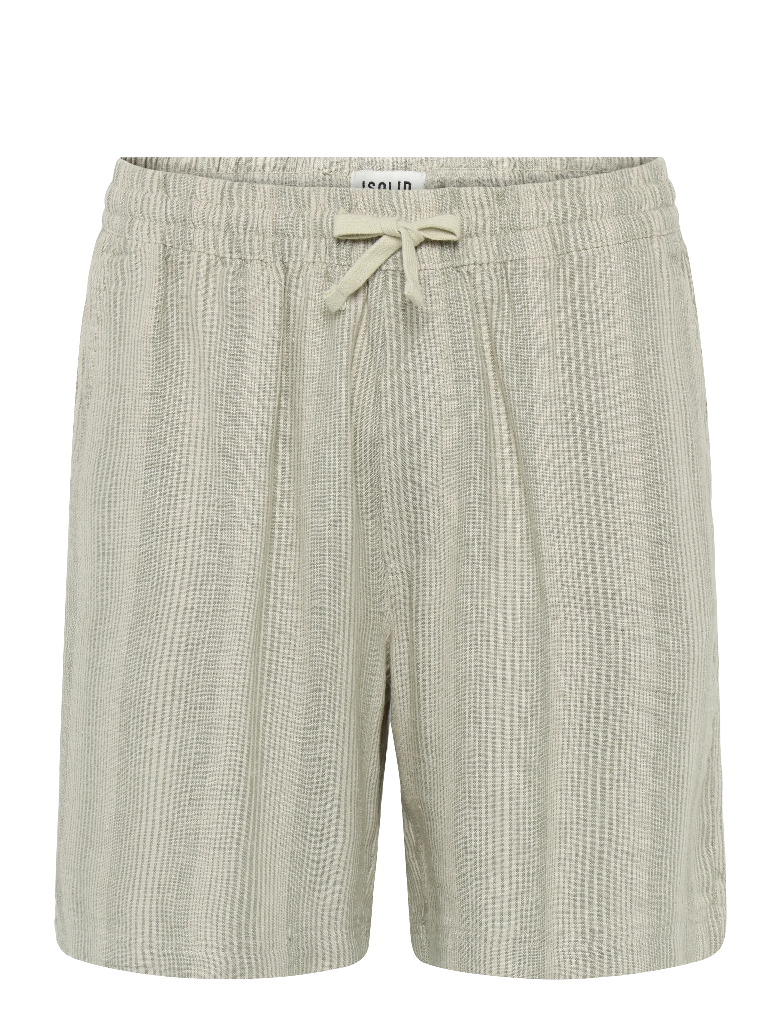 Solid Sdliam Stripe Elas. Sho, M, Shorts, Khakigrün - Casual Männerswear