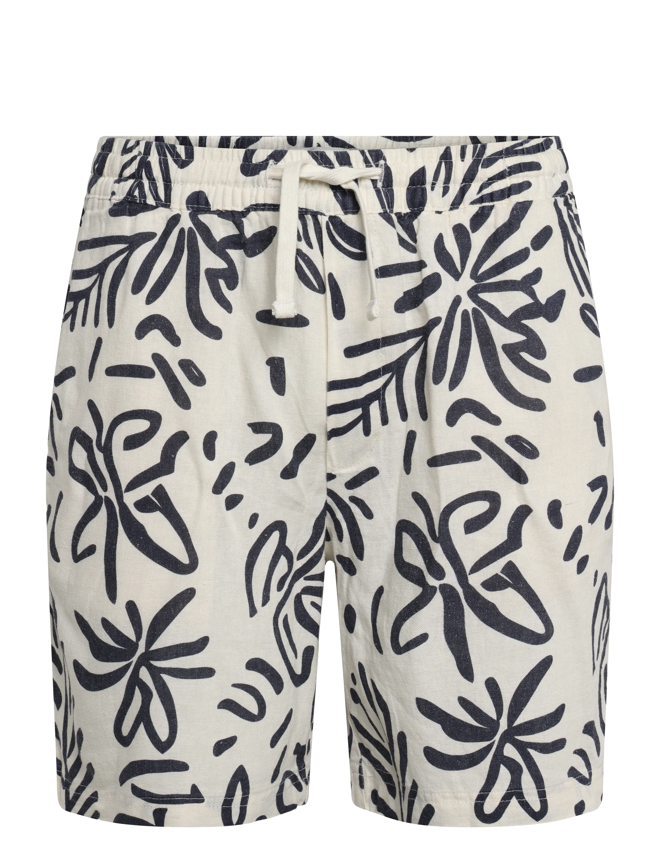 Solid Sdliam Aop Elas. Sho, Mænd, Printede Snøreshorts, Cream, Str: XXL