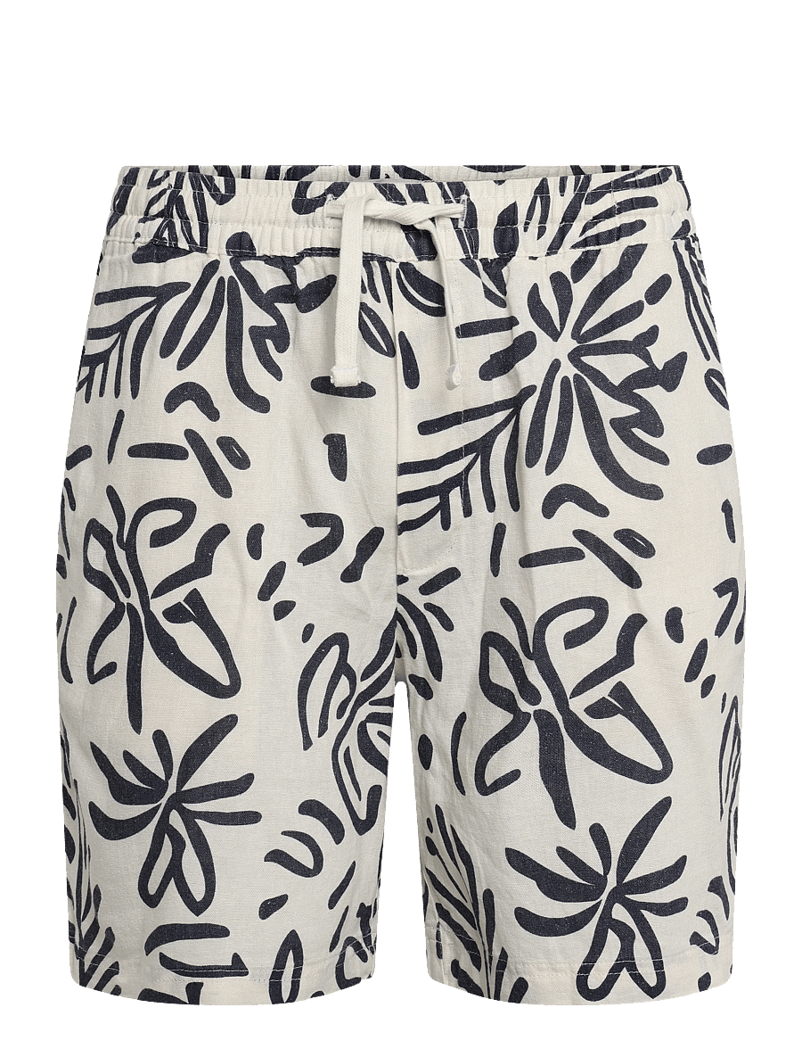 Solid - SDLIAM AOP ELAS. SHO - leinen-shorts - off white - 0