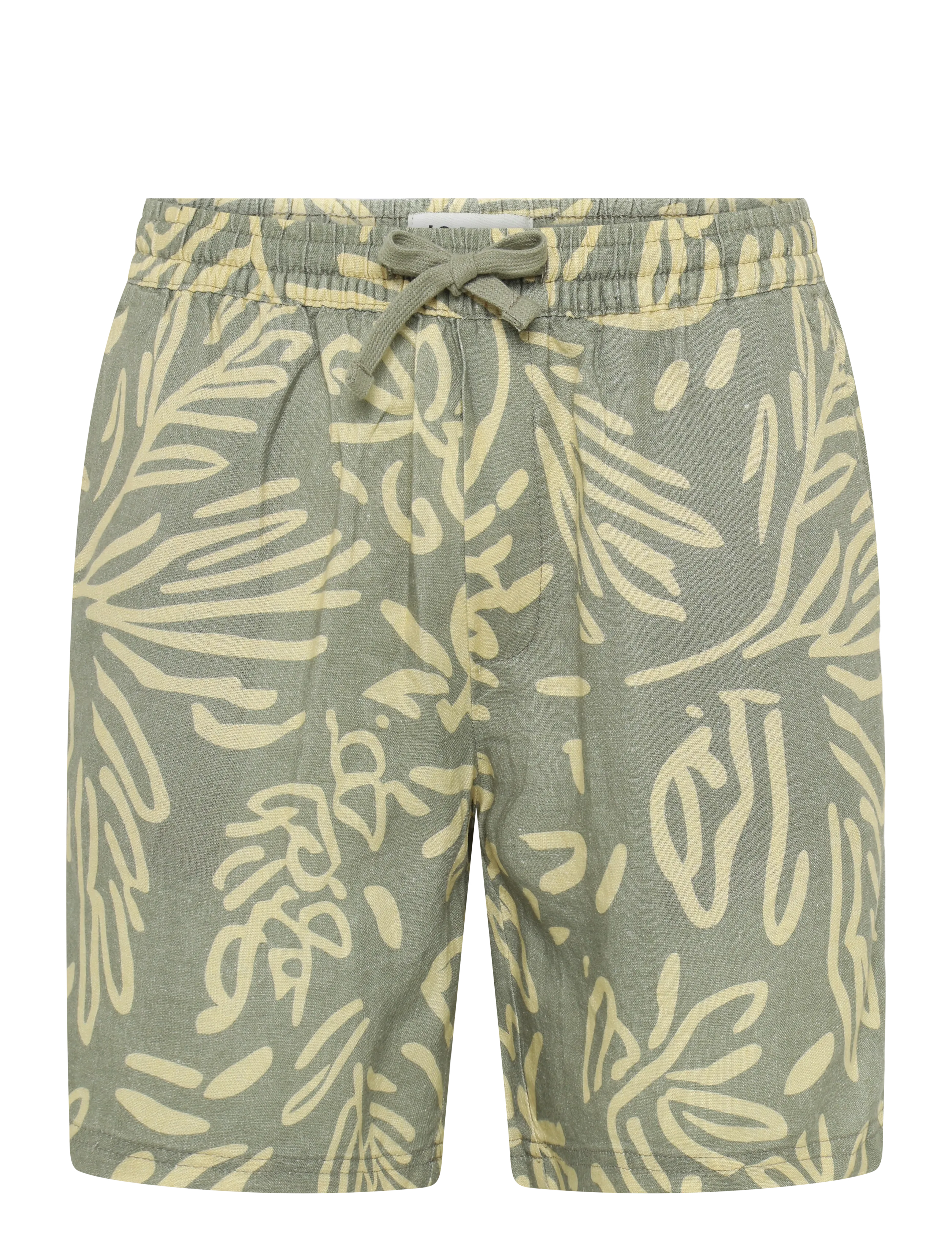 Solid Sdliam Aop Elas. Sho, M, Shorts, Khakigrün - Casual Männerswear