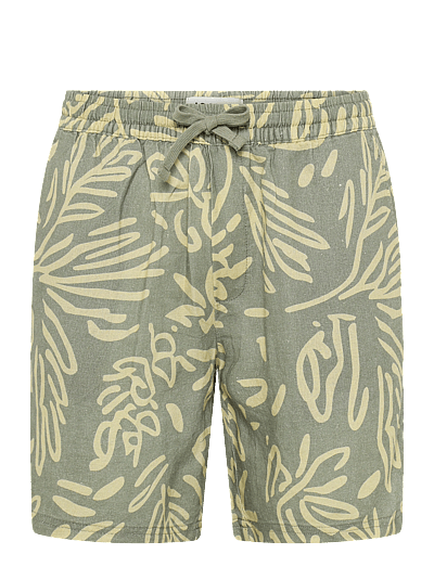 Solid SDLIAM AOP ELAS. SHO - Vabaaja lühikesed püksid - VETIVER / khaki/green