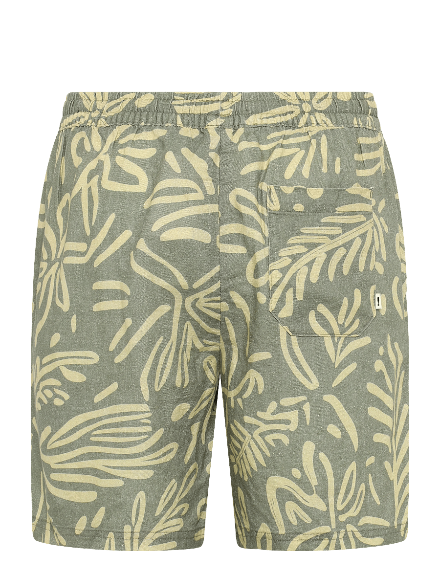 Solid - SDLIAM AOP ELAS. SHO - leinen-shorts - vetiver - 1