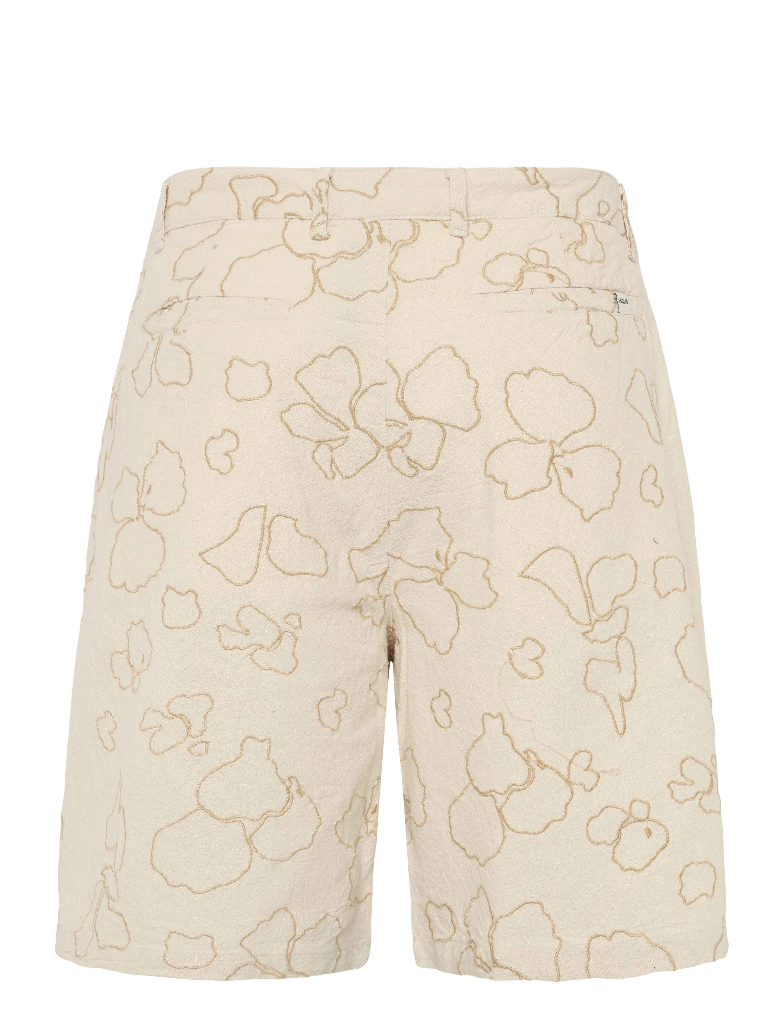 Solid - SDALANN PLEAT EMB SHO - casual shorts - oatmeal - 1