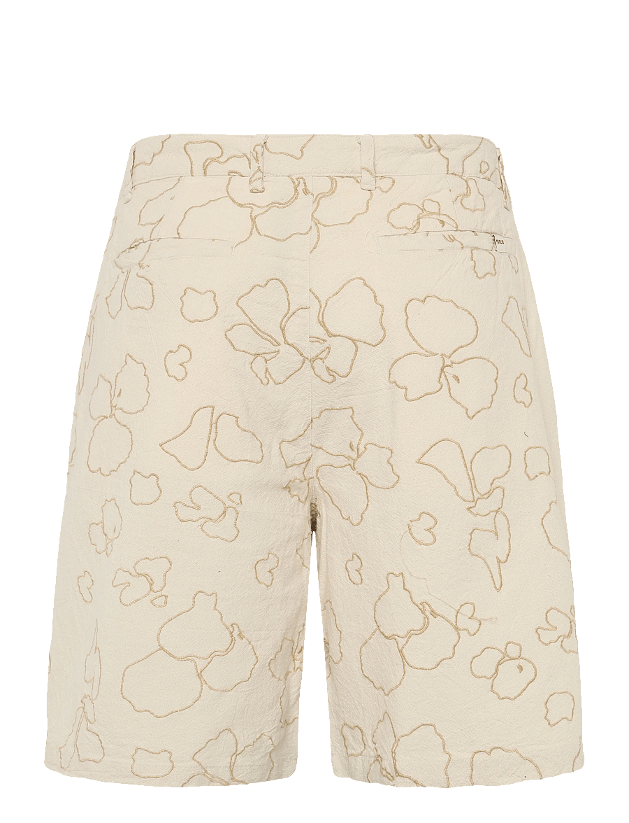 Solid - SDALANN PLEAT EMB SHO - casual shorts - oatmeal - 1