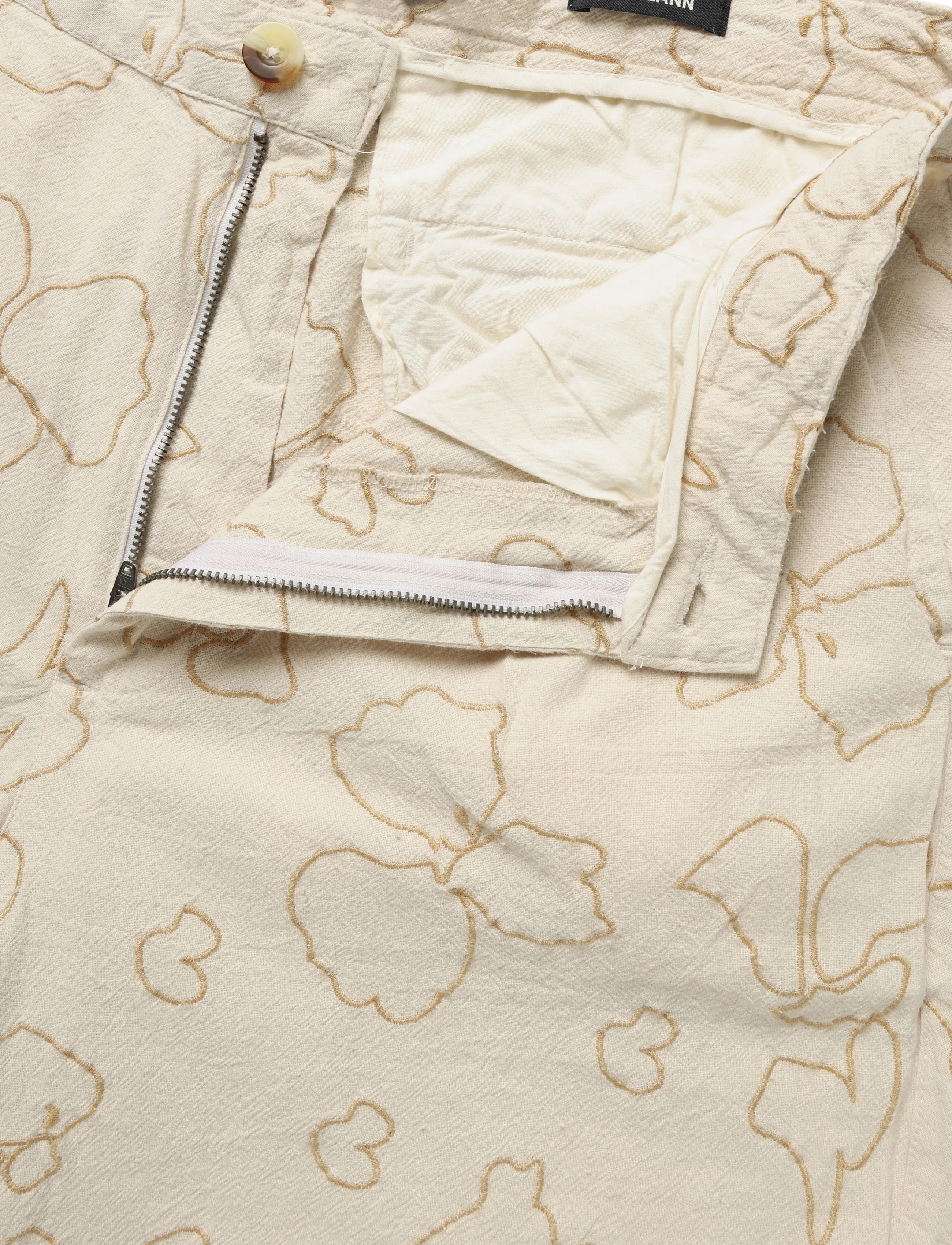 Solid - SDALANN PLEAT EMB SHO - casual shorts - oatmeal - 4