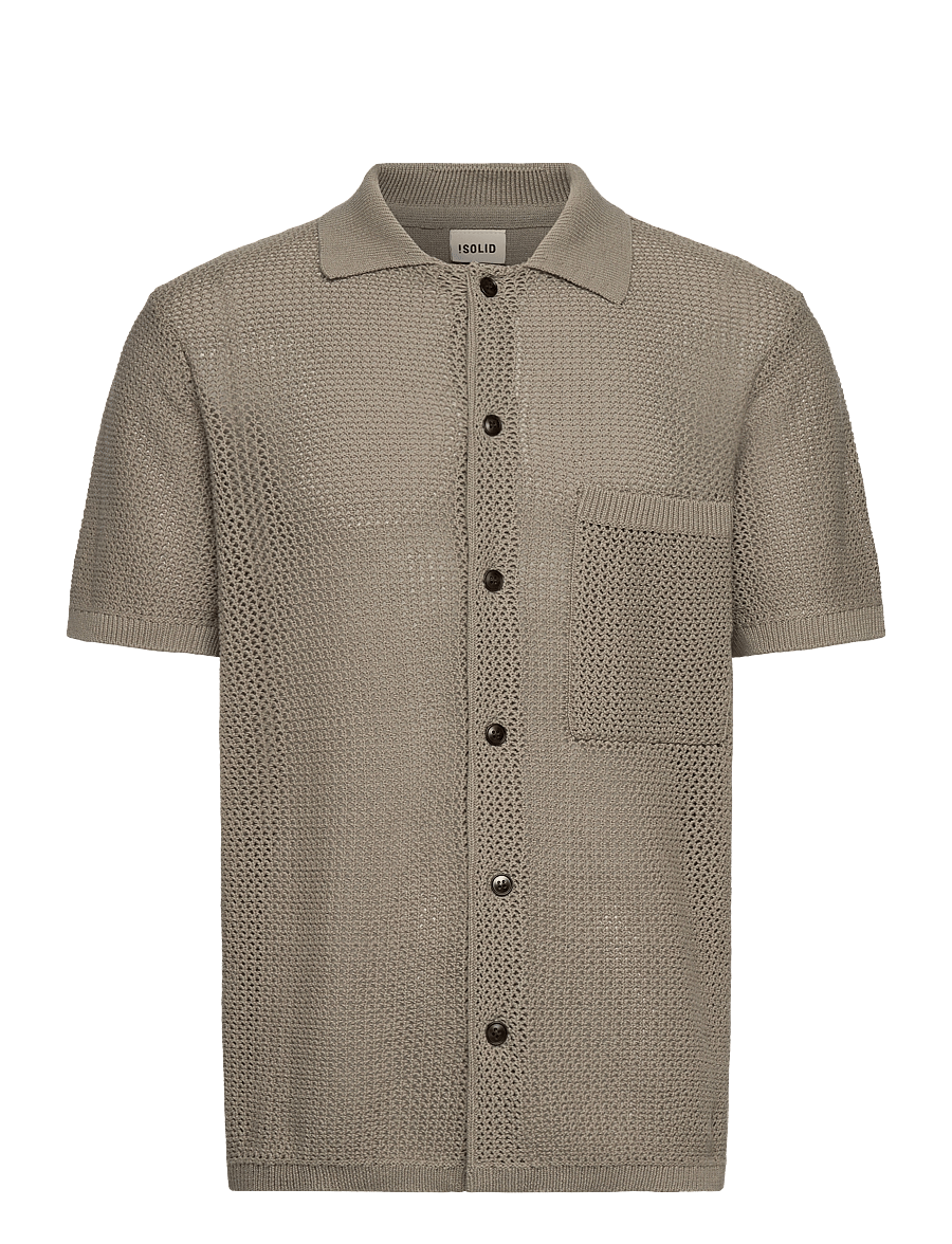 Solid - SDPETRI SS - kurzarmhemden - vetiver - 1
