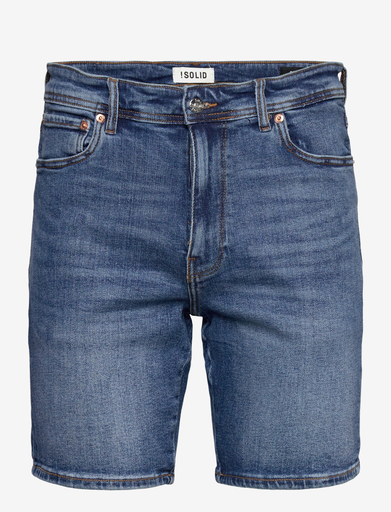 Solid - SDRYAN SHO - jeans shorts - middle blue denim - 0