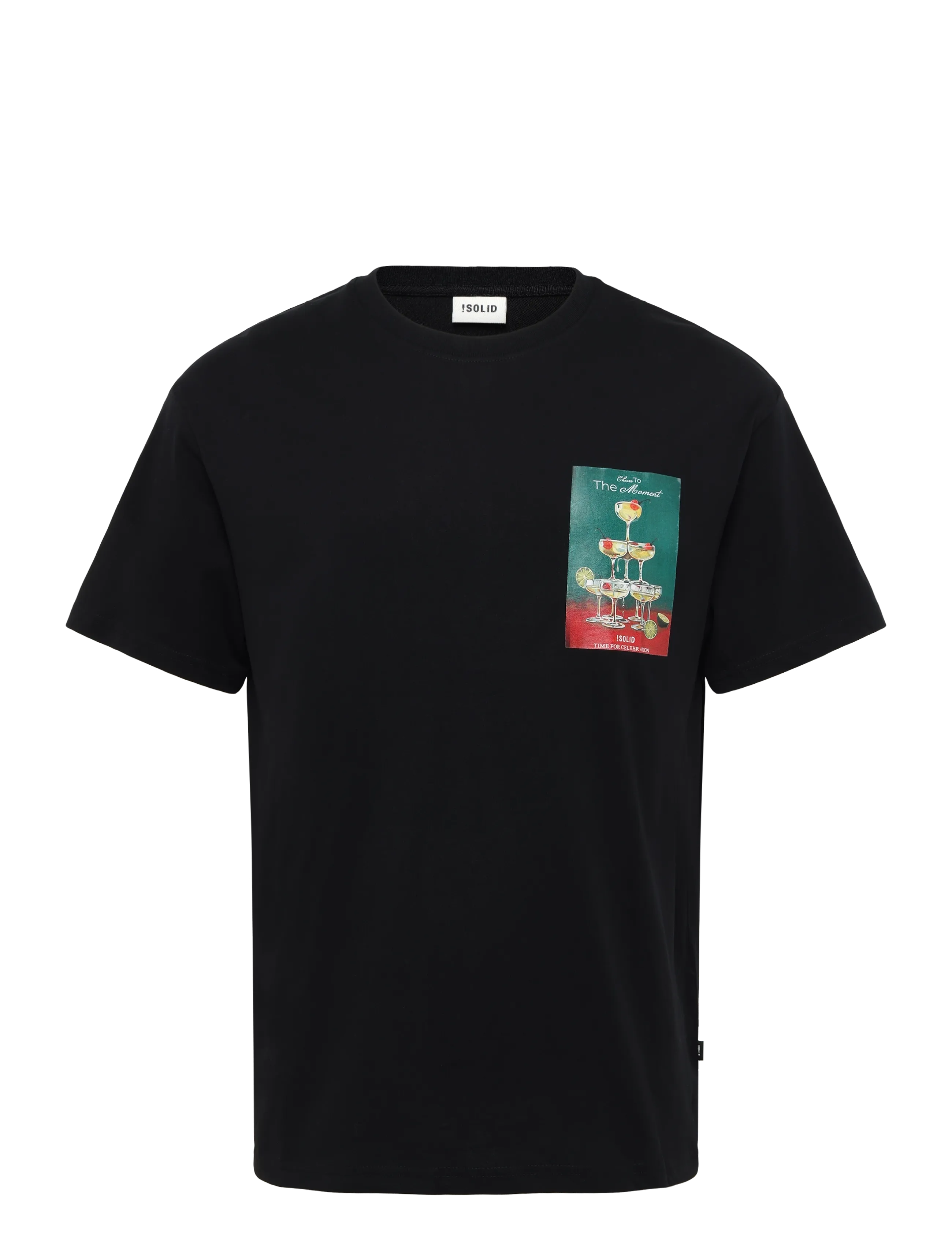 Solid Sdrogelio, M, Black, T-Shirts > Kortærmede, Herre