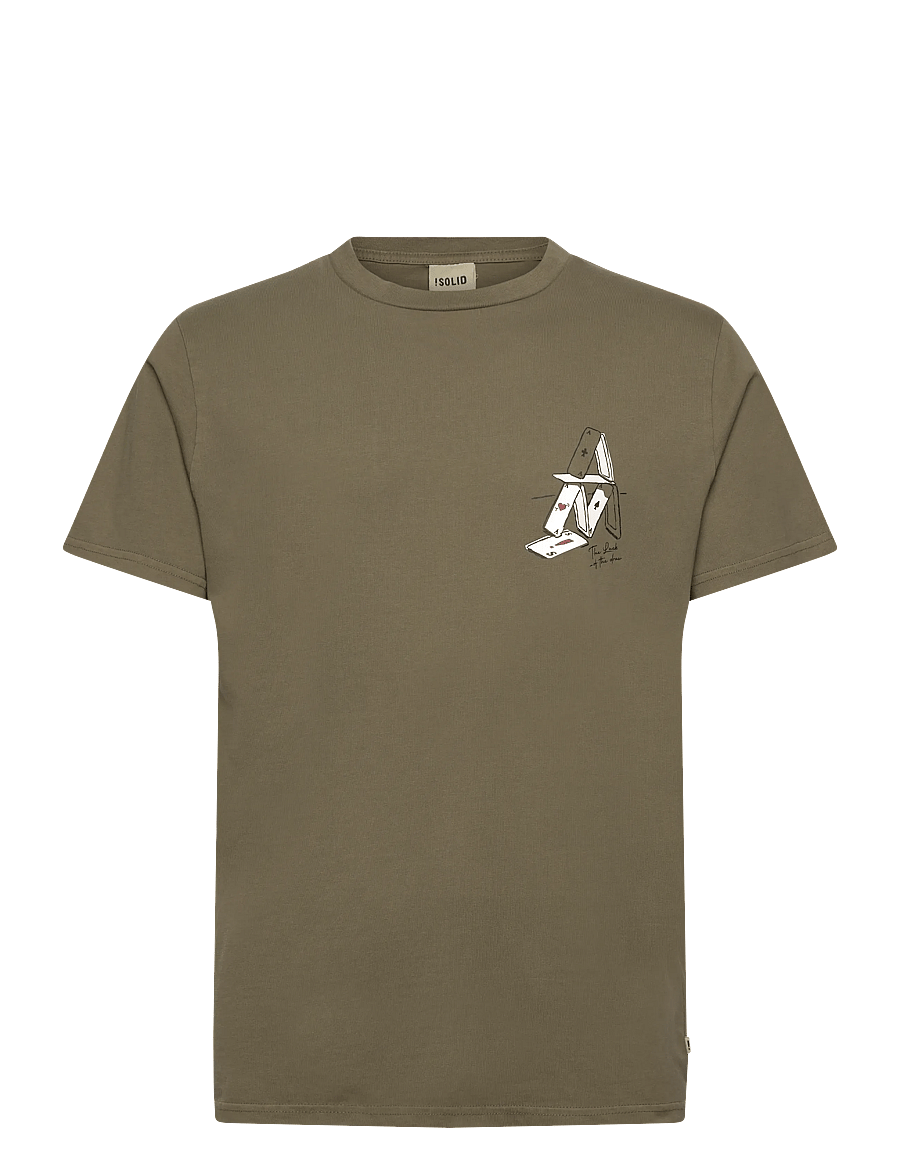 Solid - SDRAE - lühikeste varrukatega t-särgid - ivy green - 1