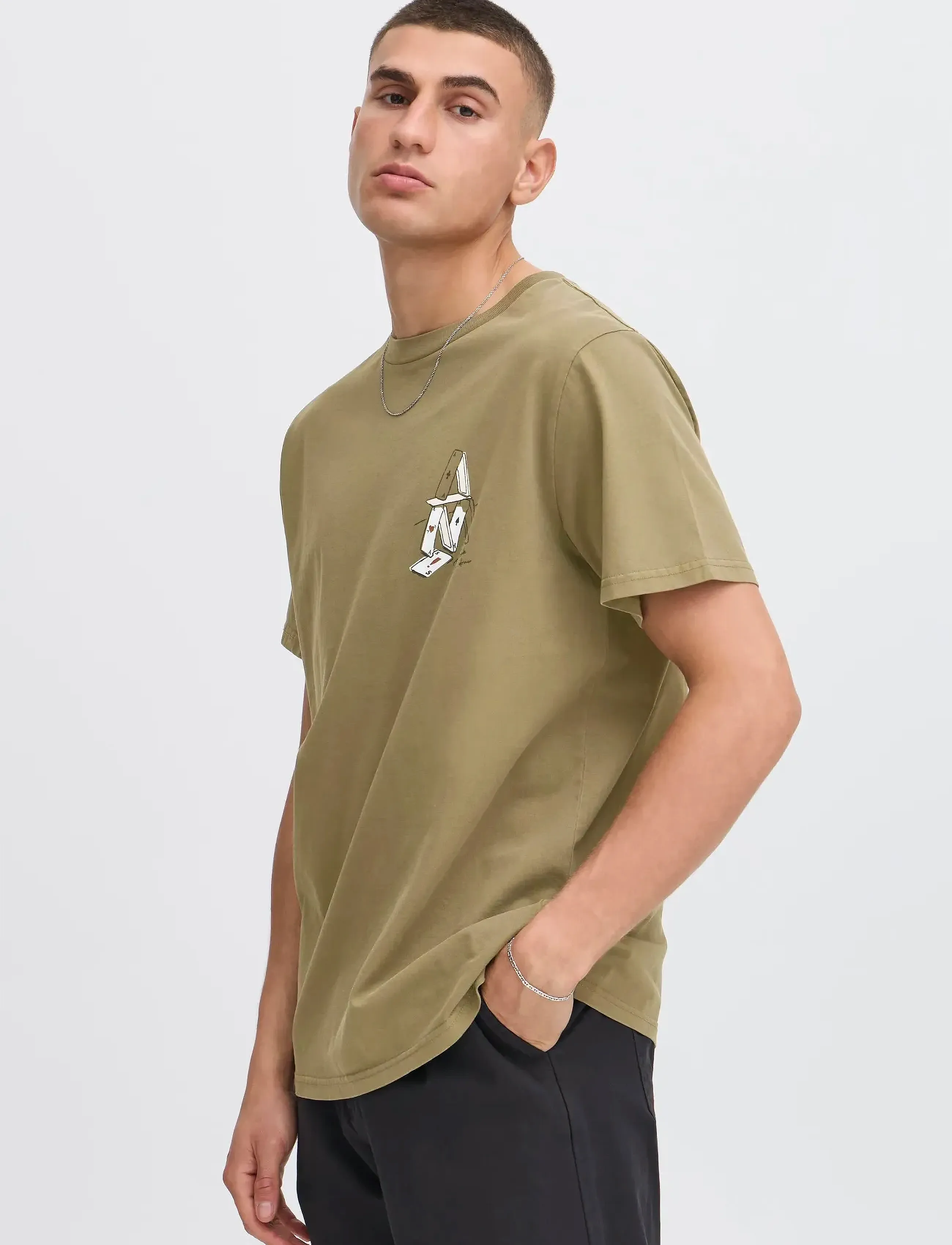 Solid - SDRAE - kortærmede t-shirts - ivy green - 3