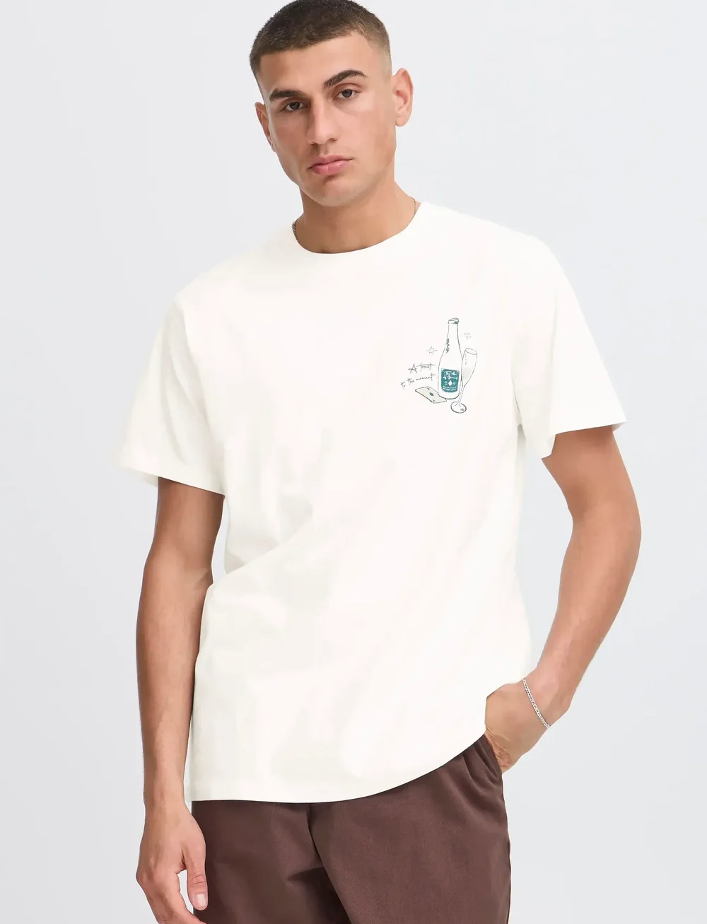 Solid - SDRAE - kortärmade t-shirts - off white - 3