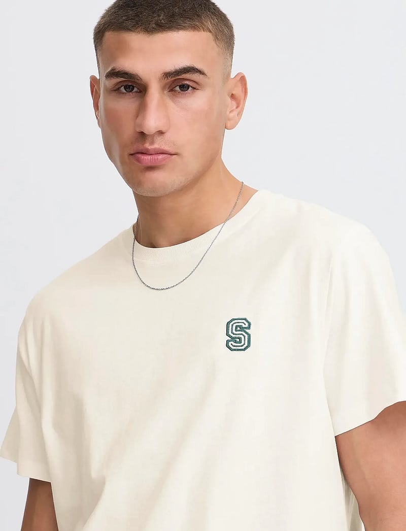 Solid - SDREGINALD - kortärmade t-shirts - off white - 5