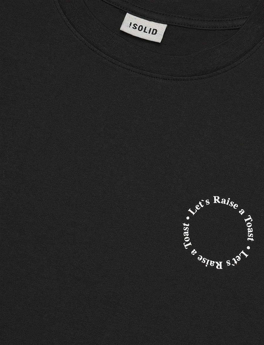 Solid - SDRUE - kortærmede t-shirts - true black - 2