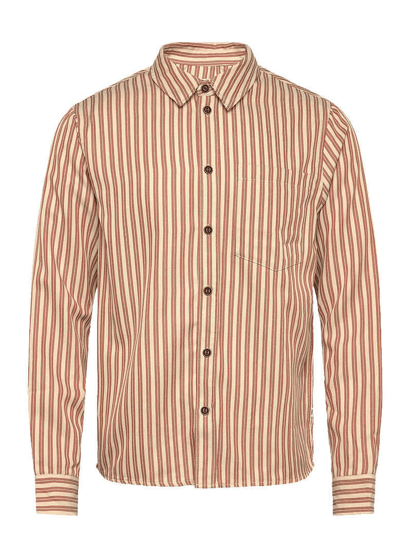 Solid - SDROYDON STRIPE - gestreifte hemden - cathay spice - 0