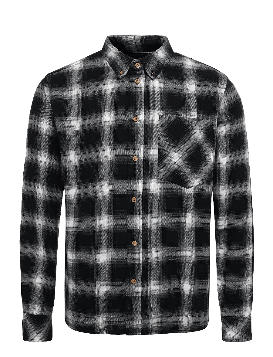 Solid - SDRYE - flannel shirts - true black - 0