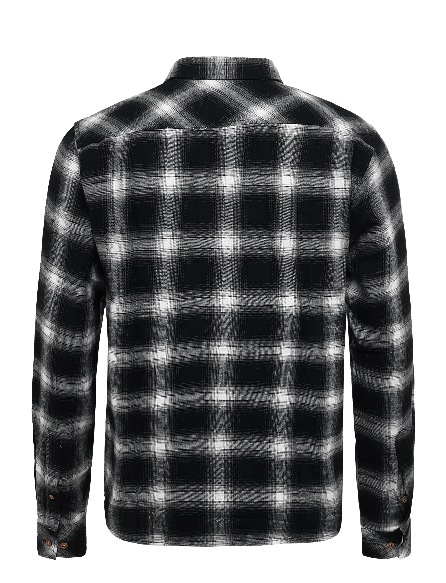 Solid - SDRYE - flannel shirts - true black - 1
