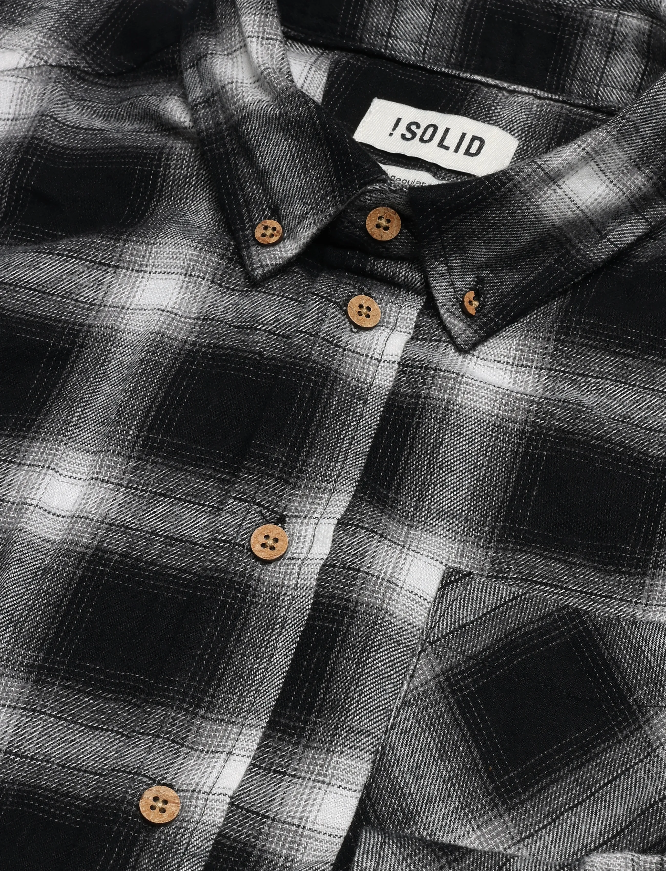 Solid - SDRYE - flannel shirts - true black - 2