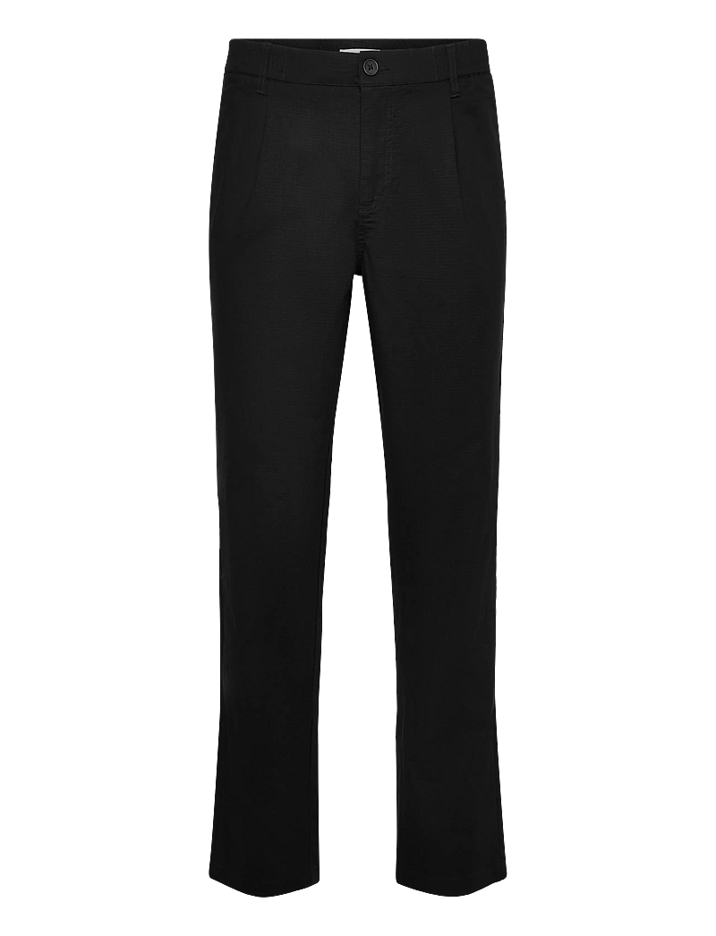 Solid - SDLIAM ELAS. PLEAT - chino püksid - true black - 0