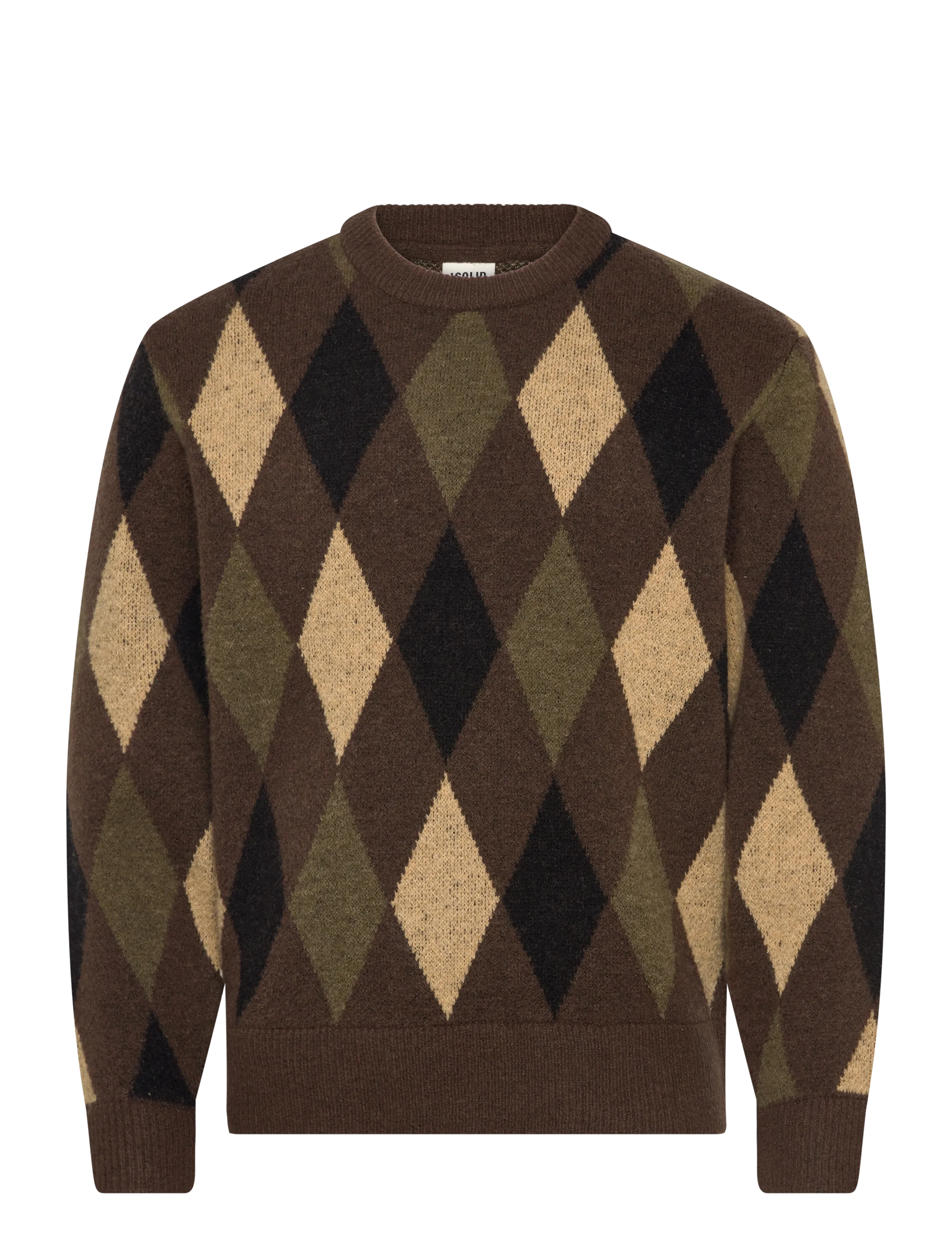 Solid SDRALPH CAMO - Rundhals - IVY GREEN / brown