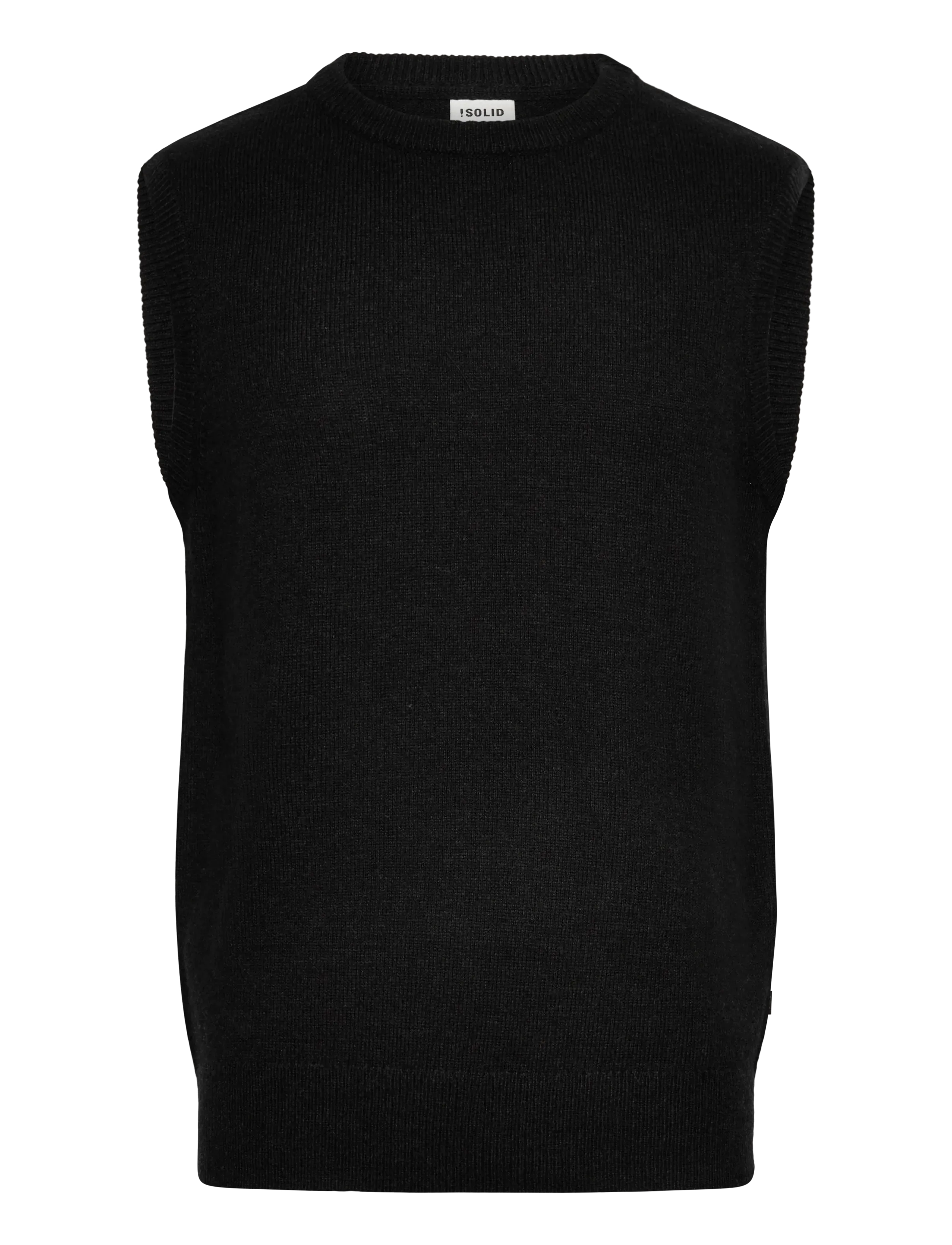 Solid Sdrick Vest, M, Black, Strik > Strikkede Veste, Herre