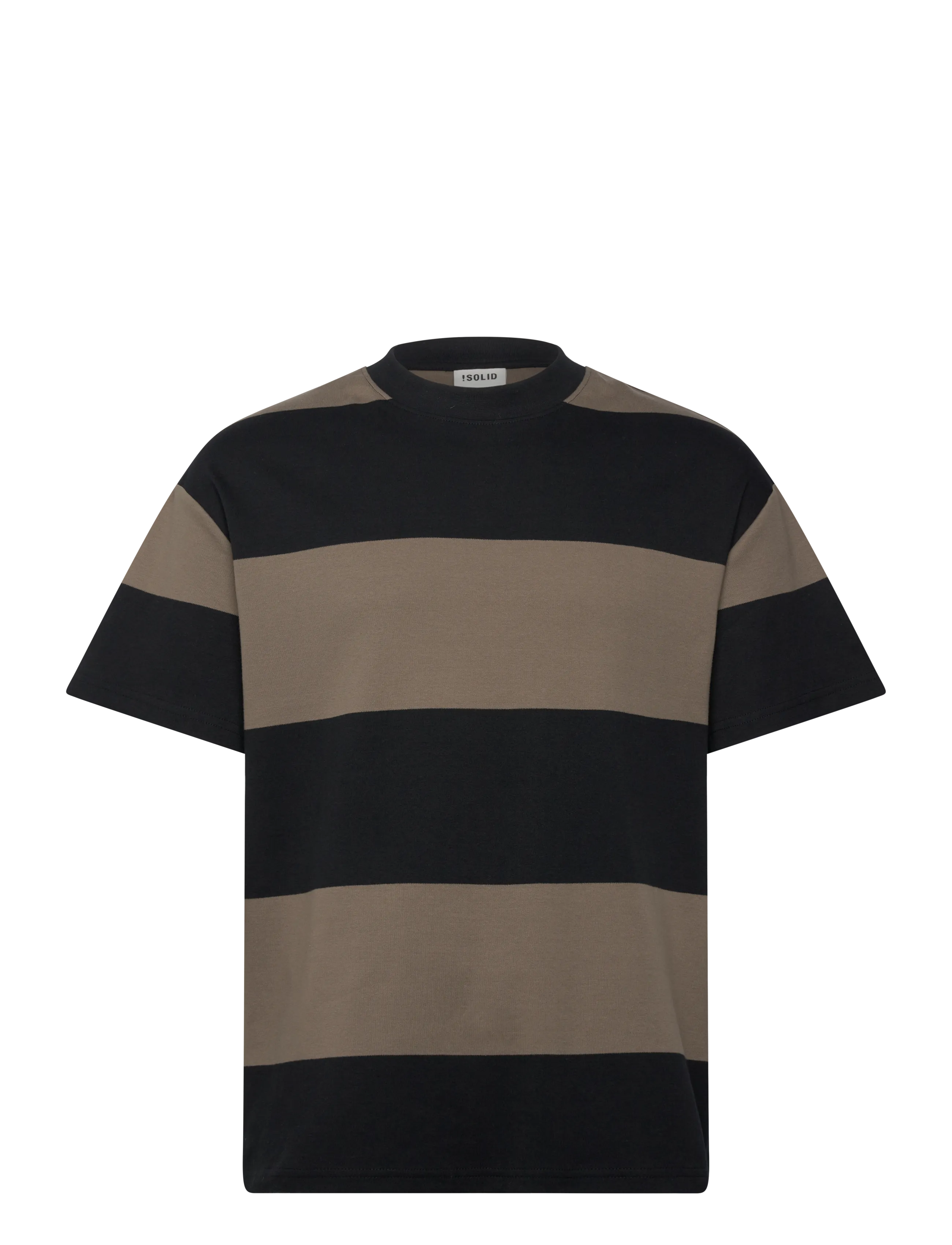 Solid Sdroy, S, T-shirts, Schwarz - Short-sleeved, Männerswear