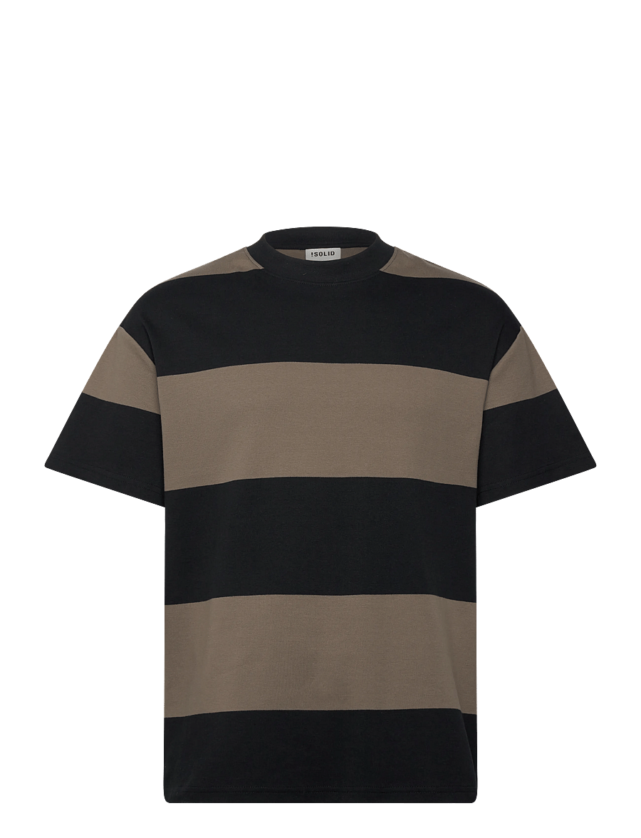 Solid - SDROY - kurzärmelige t-shirts - true black - 0