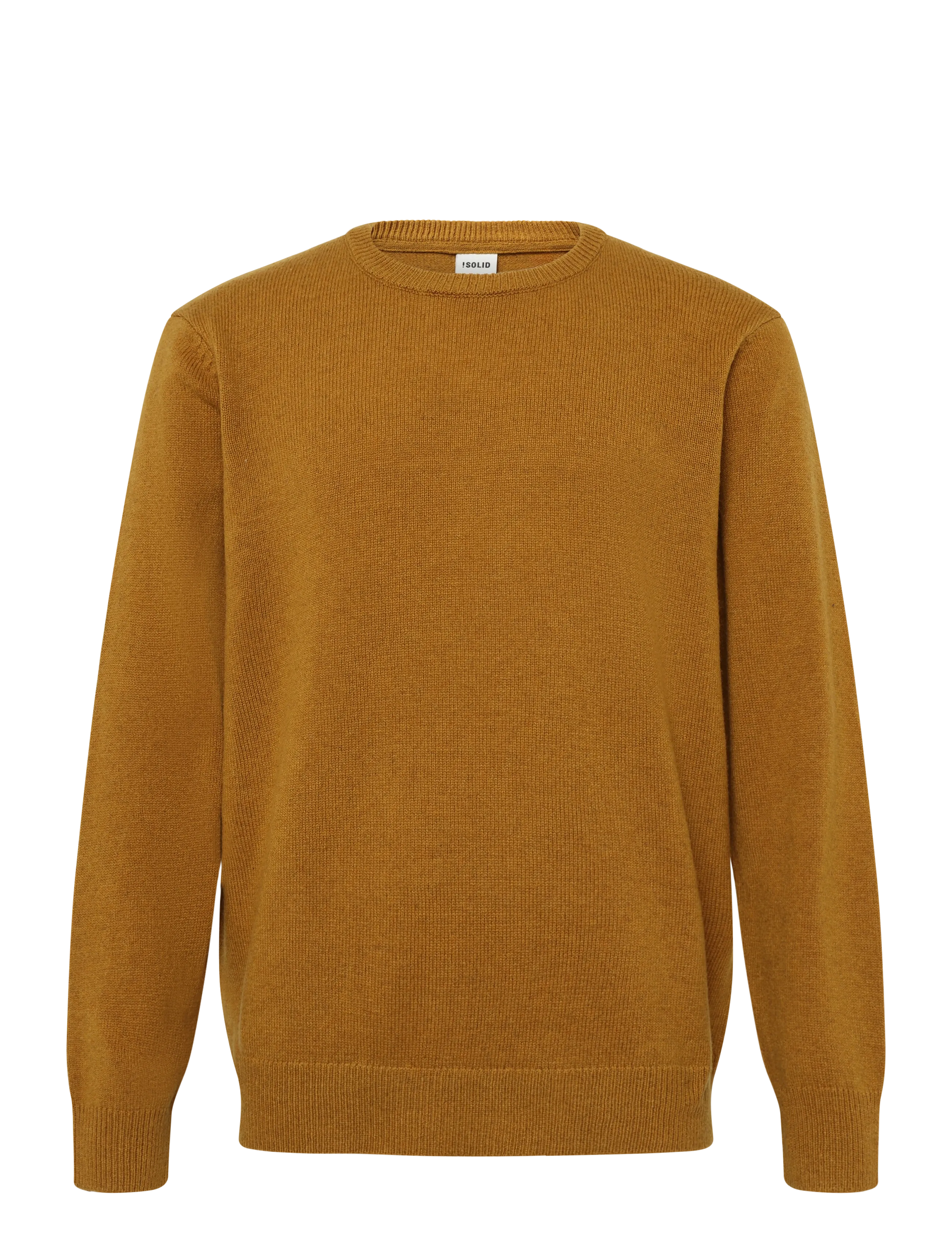 Solid Sdrick Oneck, Mænd, Rundhalset Sweater, Brun, Str: S