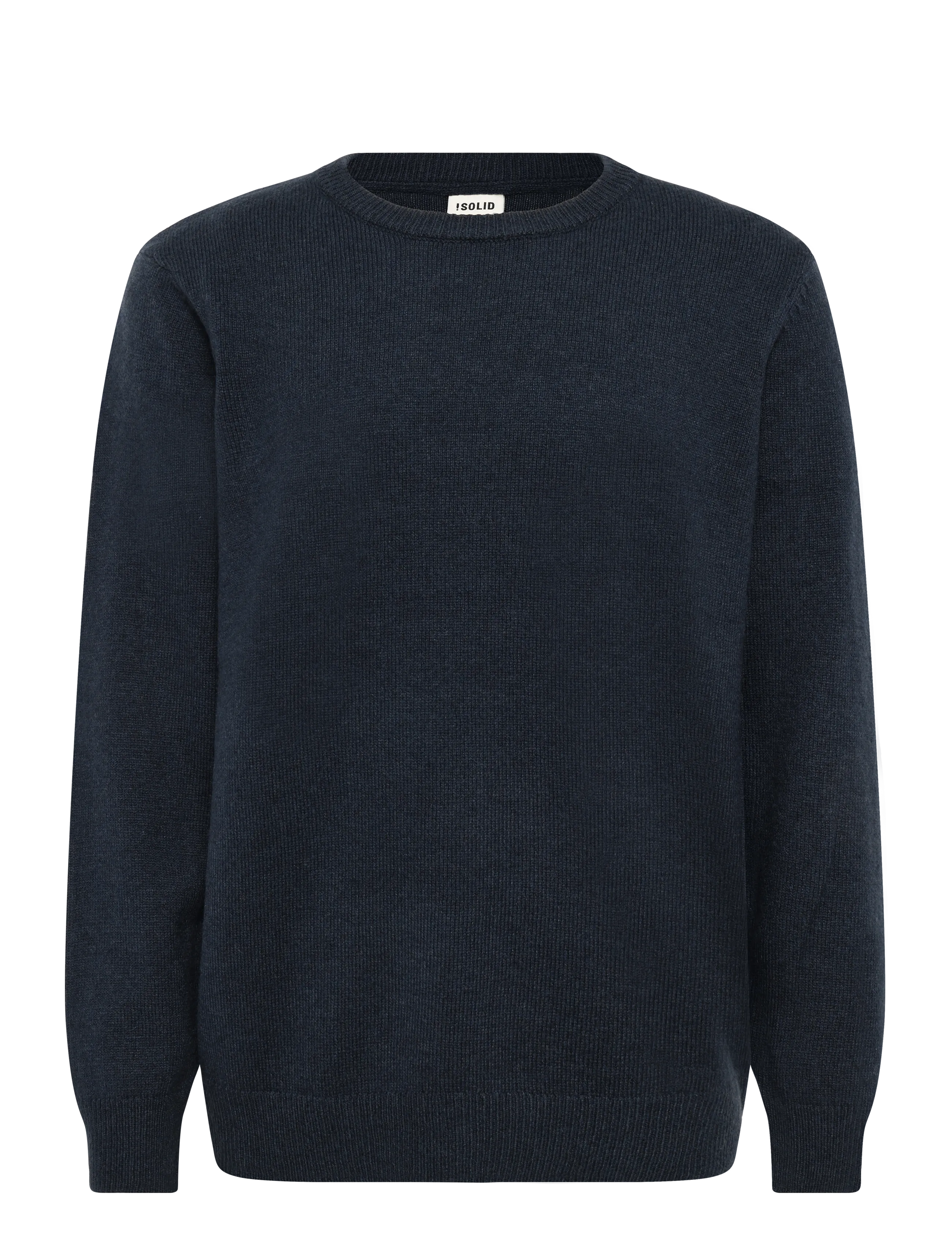 Solid Sdrick Oneck, Mænd, Rundhalset Sweater, Navy, Str: XXL