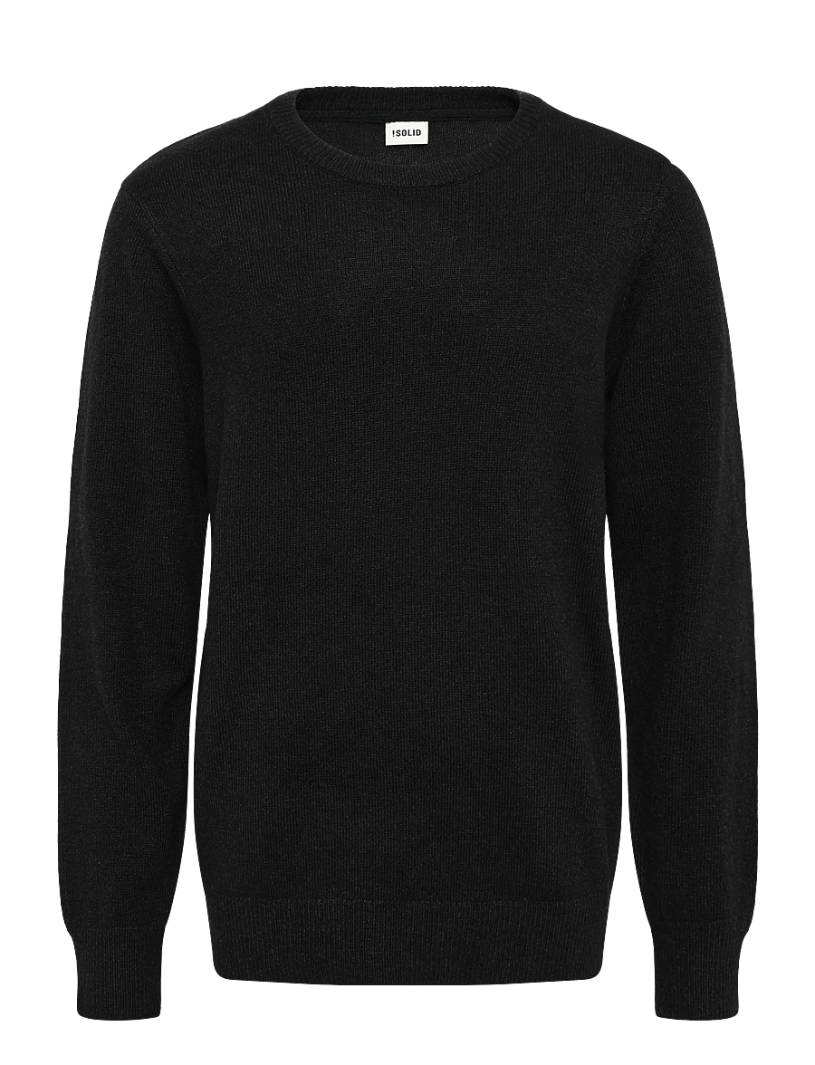 Solid - SDRICK ONECK - round necks - true black - 0