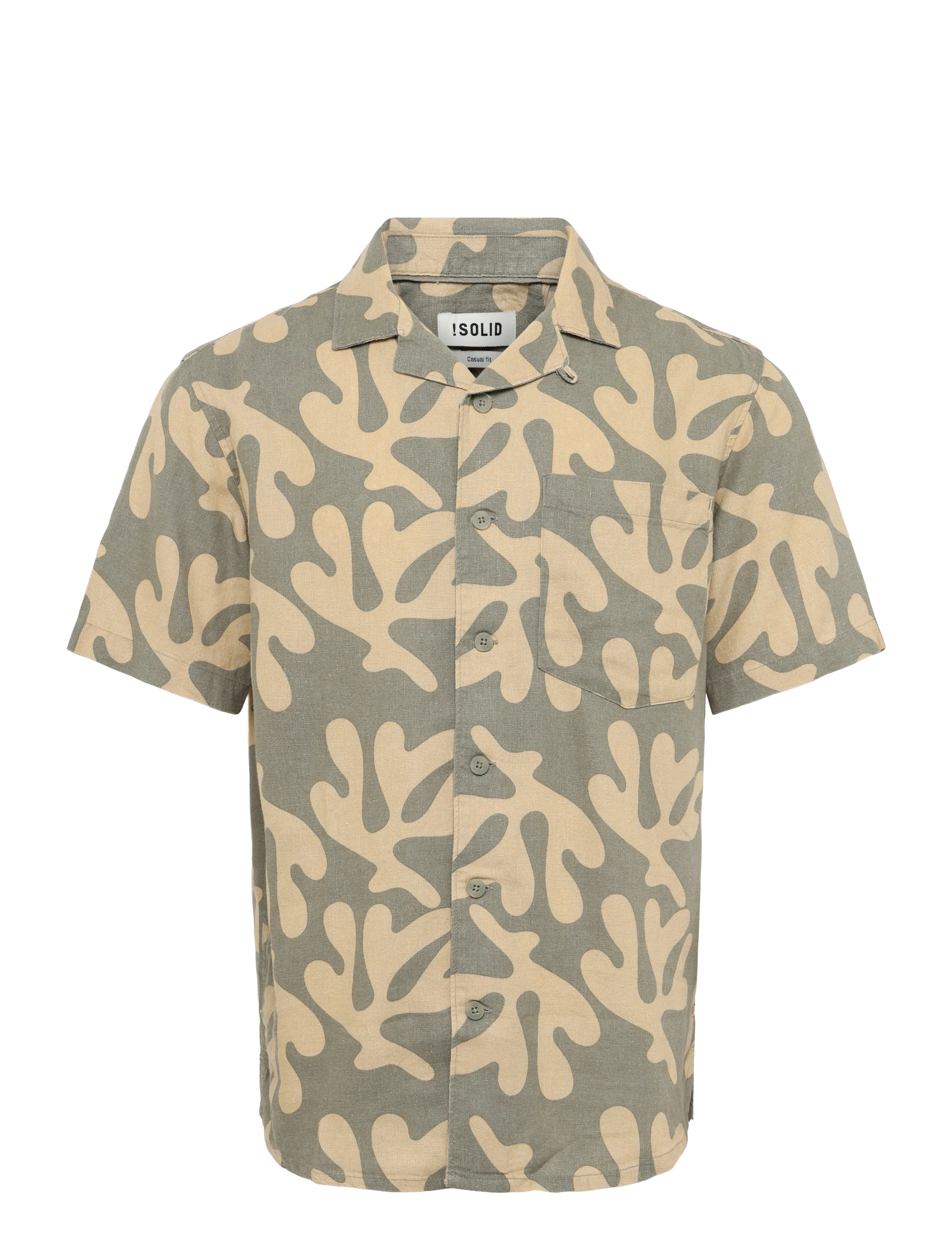 Solid Sdolavi Shirt, M, Khaki green, Skjorter > Afslappet Shirts, Herre