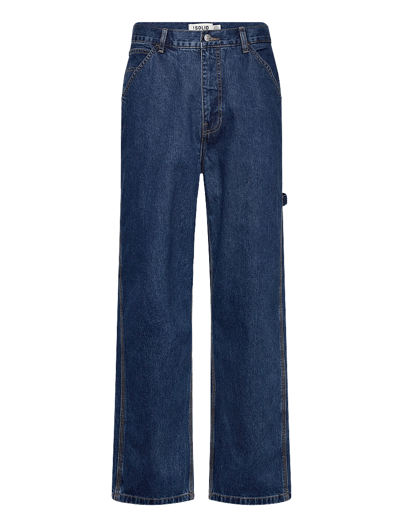 Solid - SDMASON CARPENTER - loose jeans - middle blue denim - 0