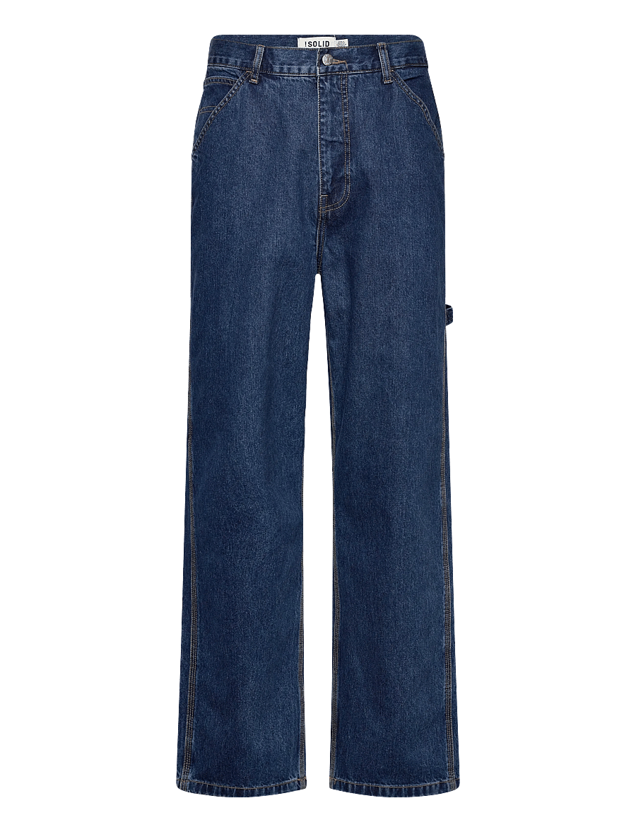 Solid - SDMASON CARPENTER - alt laienevad teksad - middle blue denim - 0