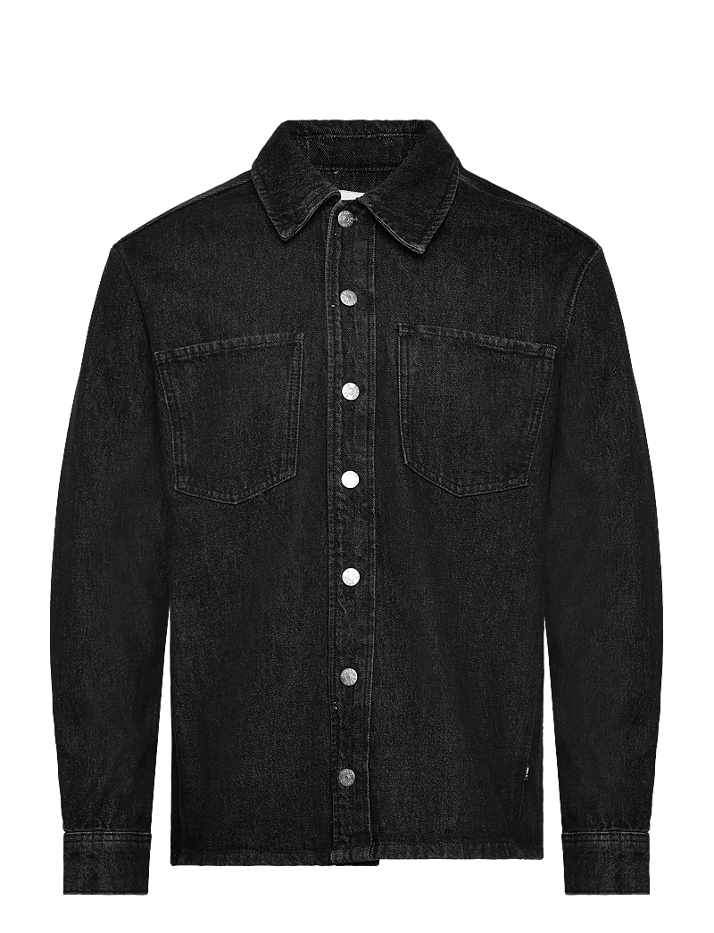 Solid - SDRIP - denim shirts - black denim - 0