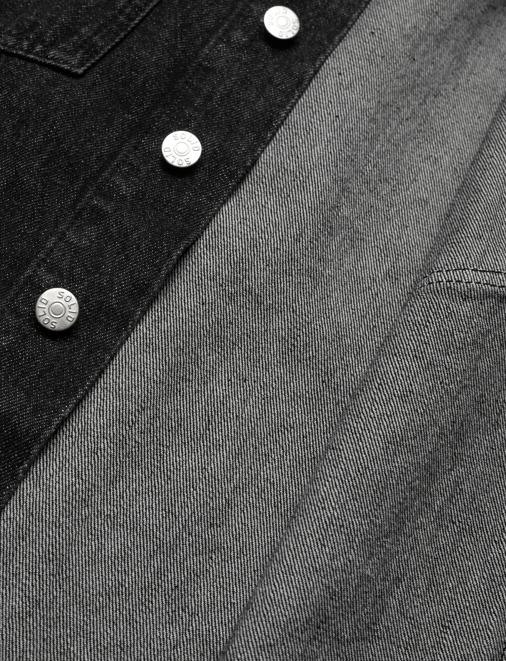 Solid - SDRIP - denimowe koszulki - black denim - 3